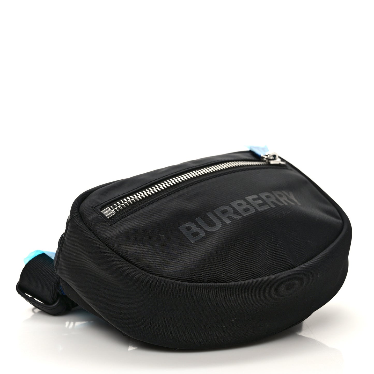 Econyl Logo Print Small Cannon Bum Bag Black