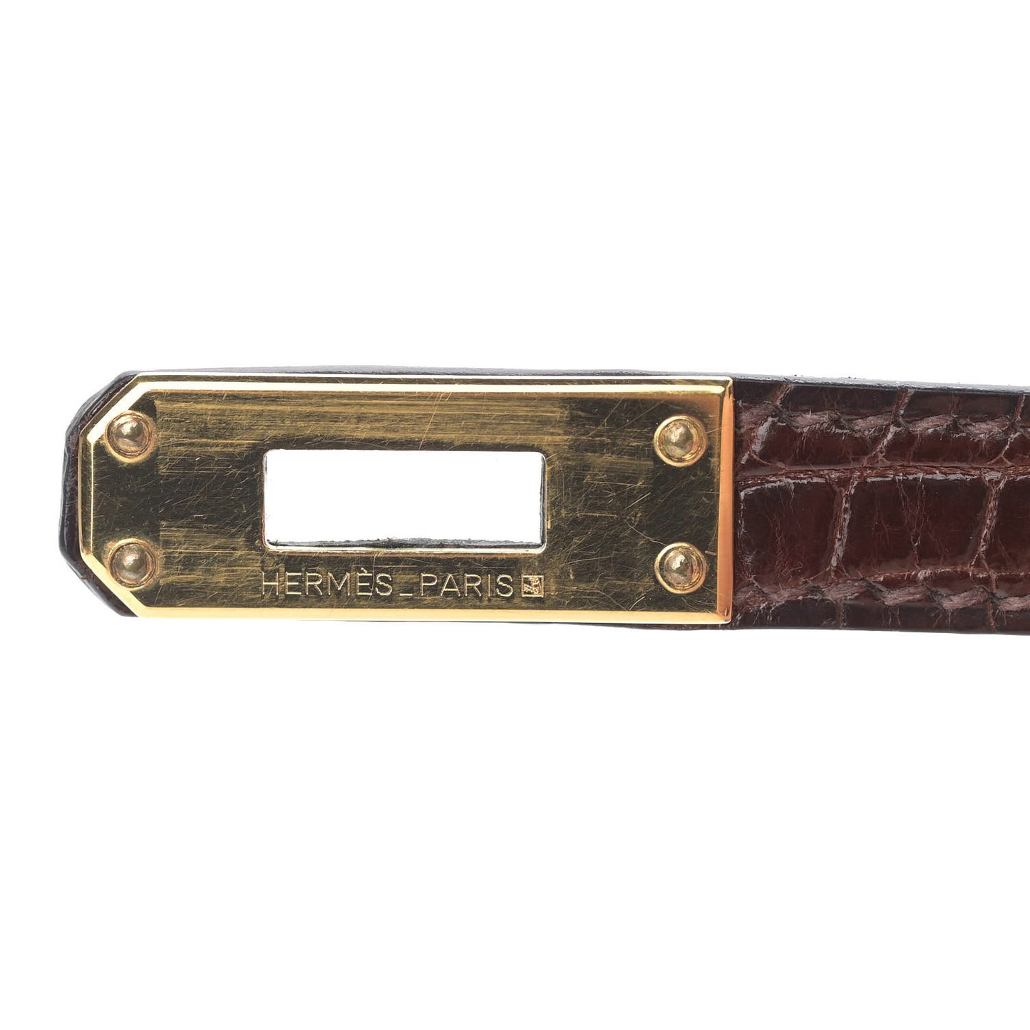 Shiny Niloticus Crocodile Birkin 25 Miel