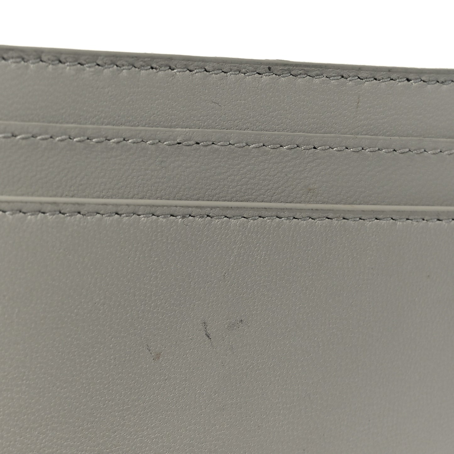 Calfskin Monogram Cassandre Credit Card Case Blanc Vintage