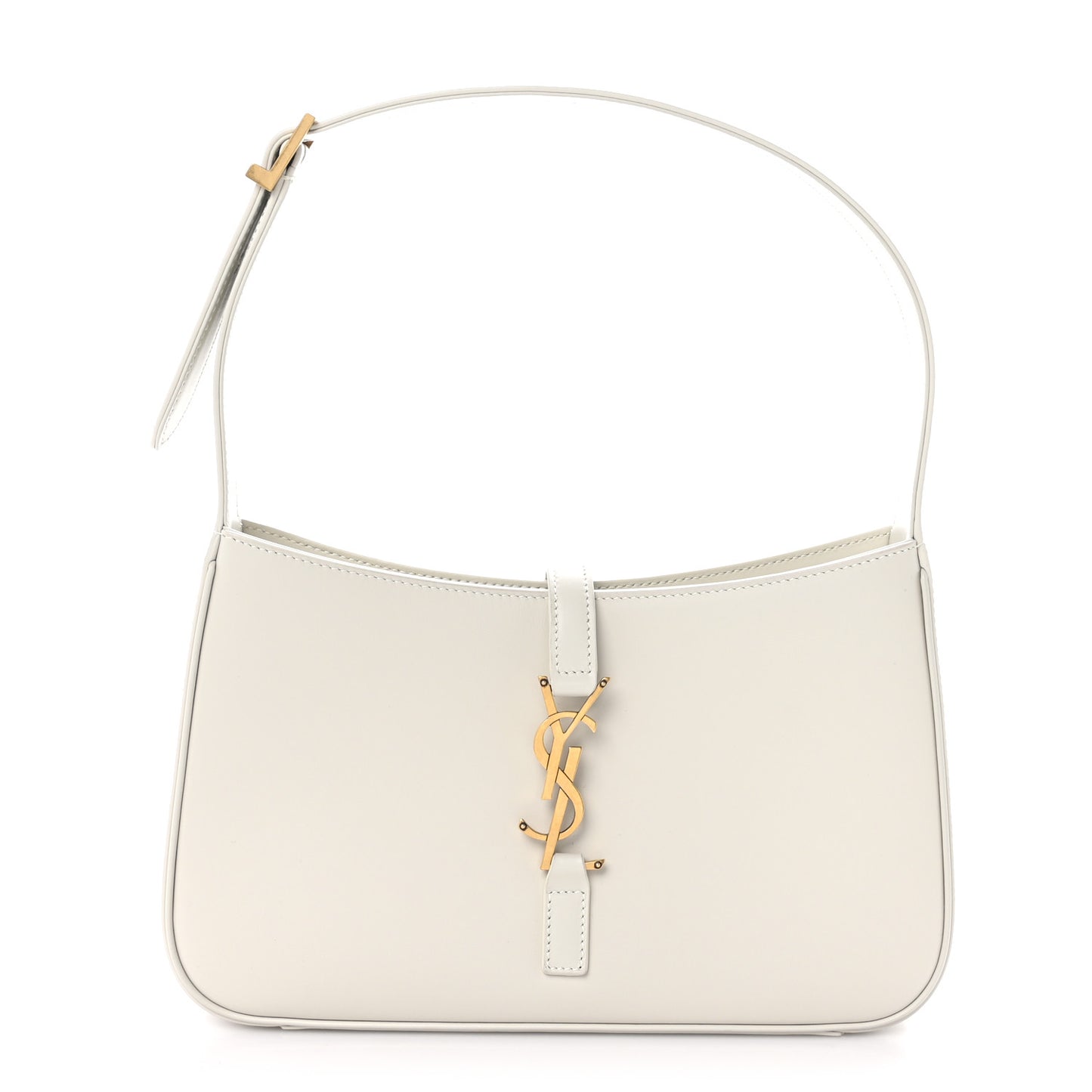 Smooth Calfskin Le 5 A 7 Hobo Blanc Vintage