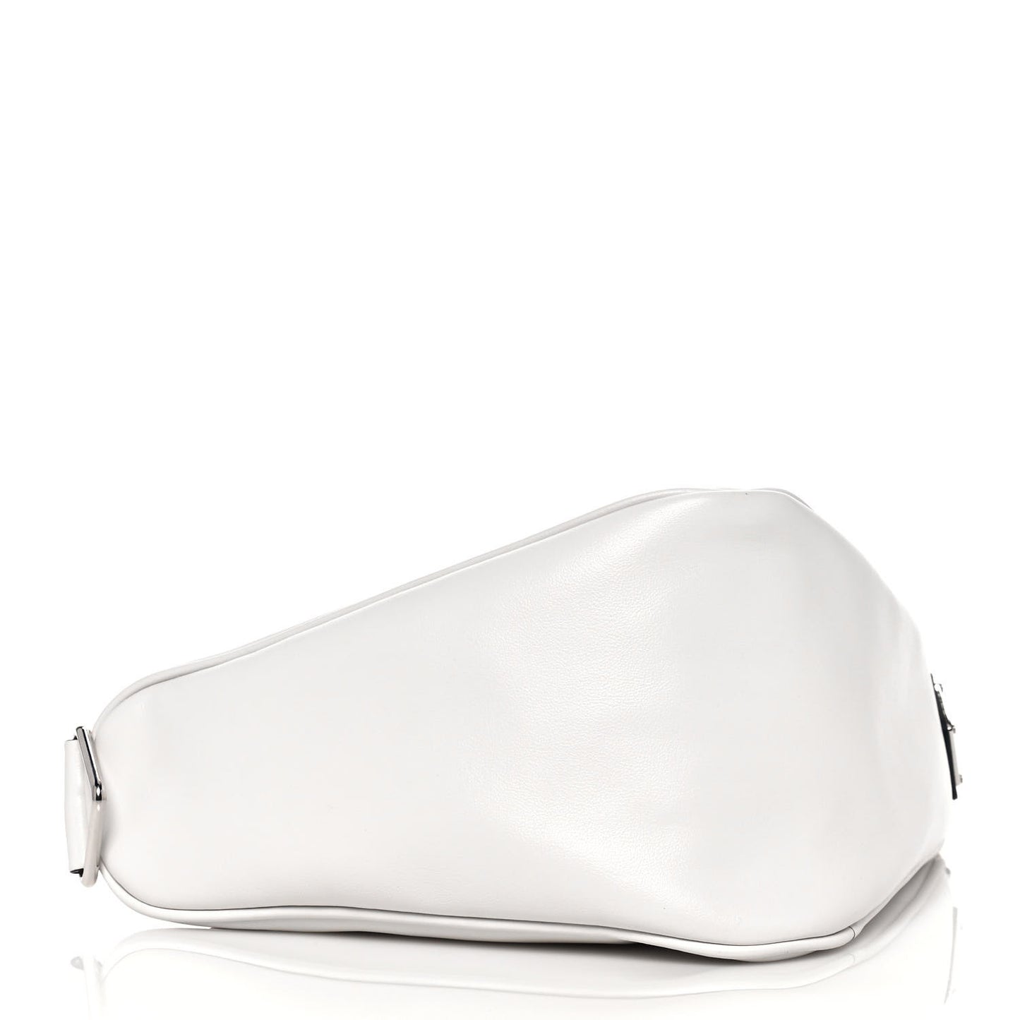 Grace Lux Triangle Shoulder Bag White