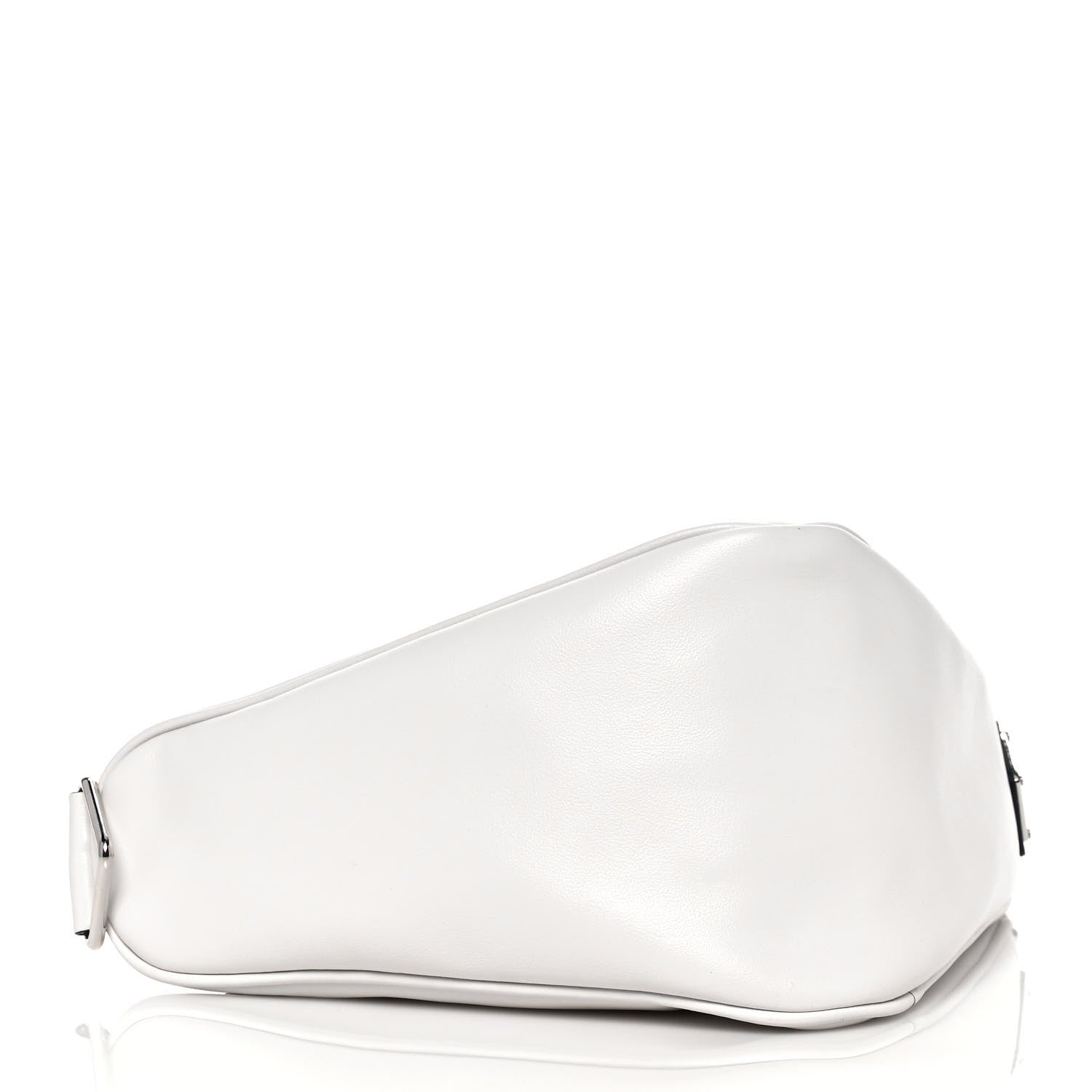 Prada Grace Lux Triangle Shoulder Bag White 4 of 11