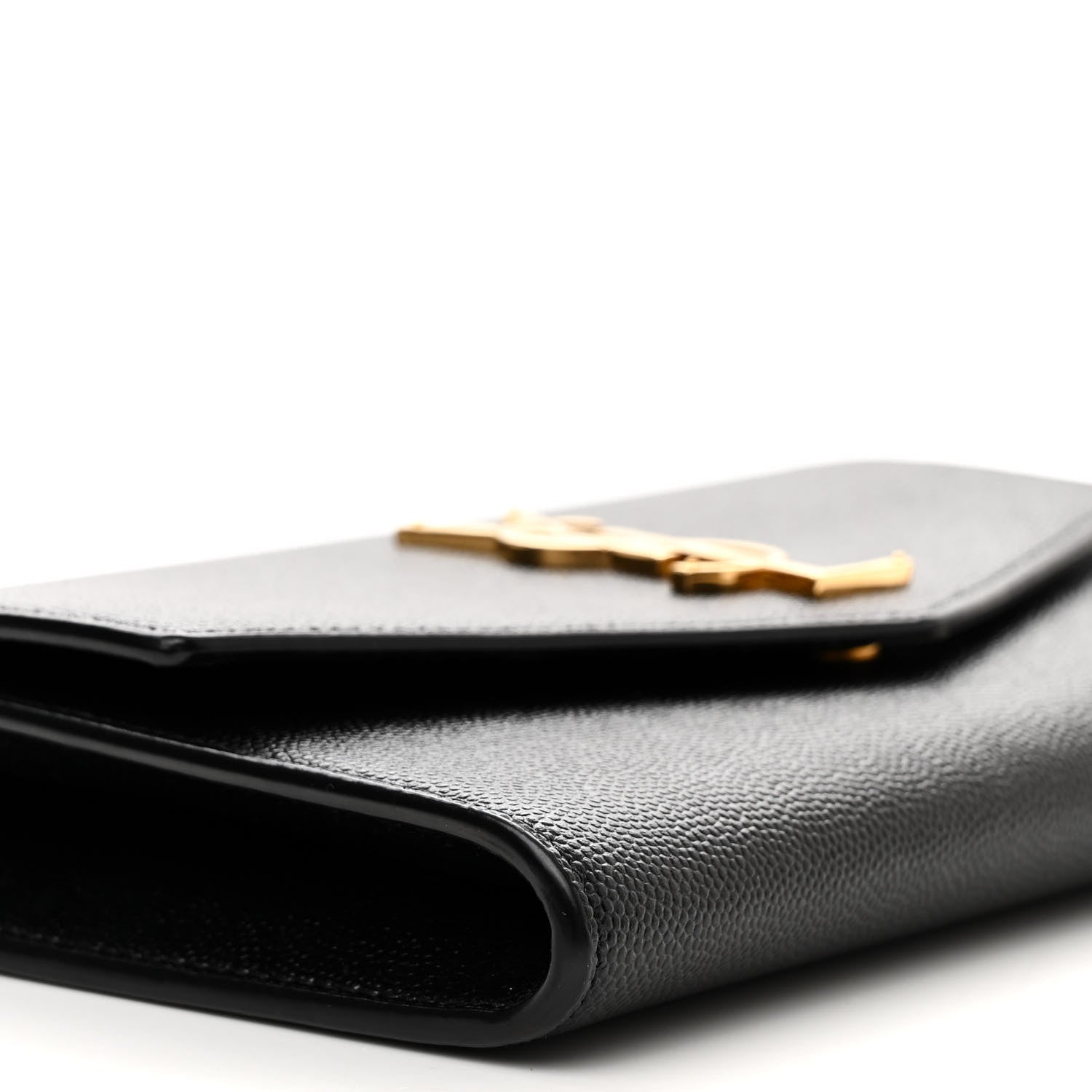Saint Laurent Grain de Poudre Uptown Chain Wallet Black 8 of 9