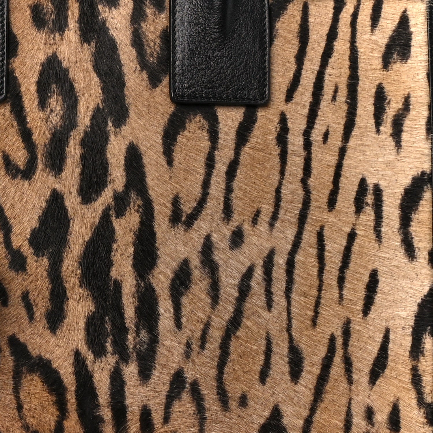 Saint Laurent Calf Hair Leopard Print Small Sac De Jour Black 10 of 12