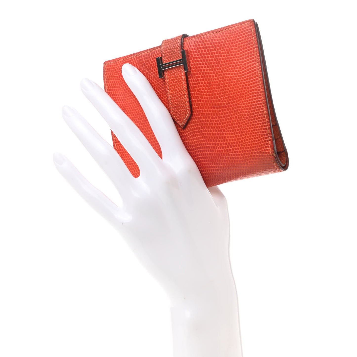 Lizard Bearn Compact Wallet Orange