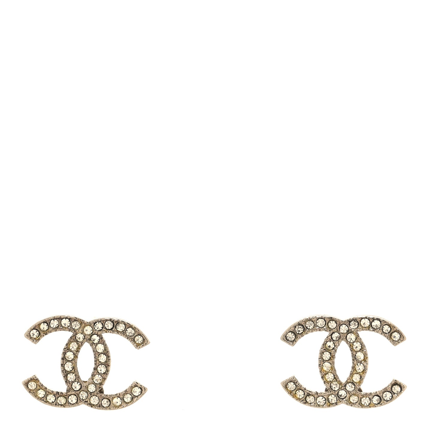 Crystal Mini Timeless CC Earrings Silver