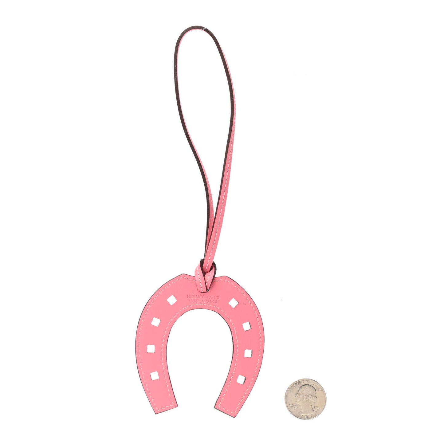 Swift Paddock Horseshoe Bag Charm Rose Ete