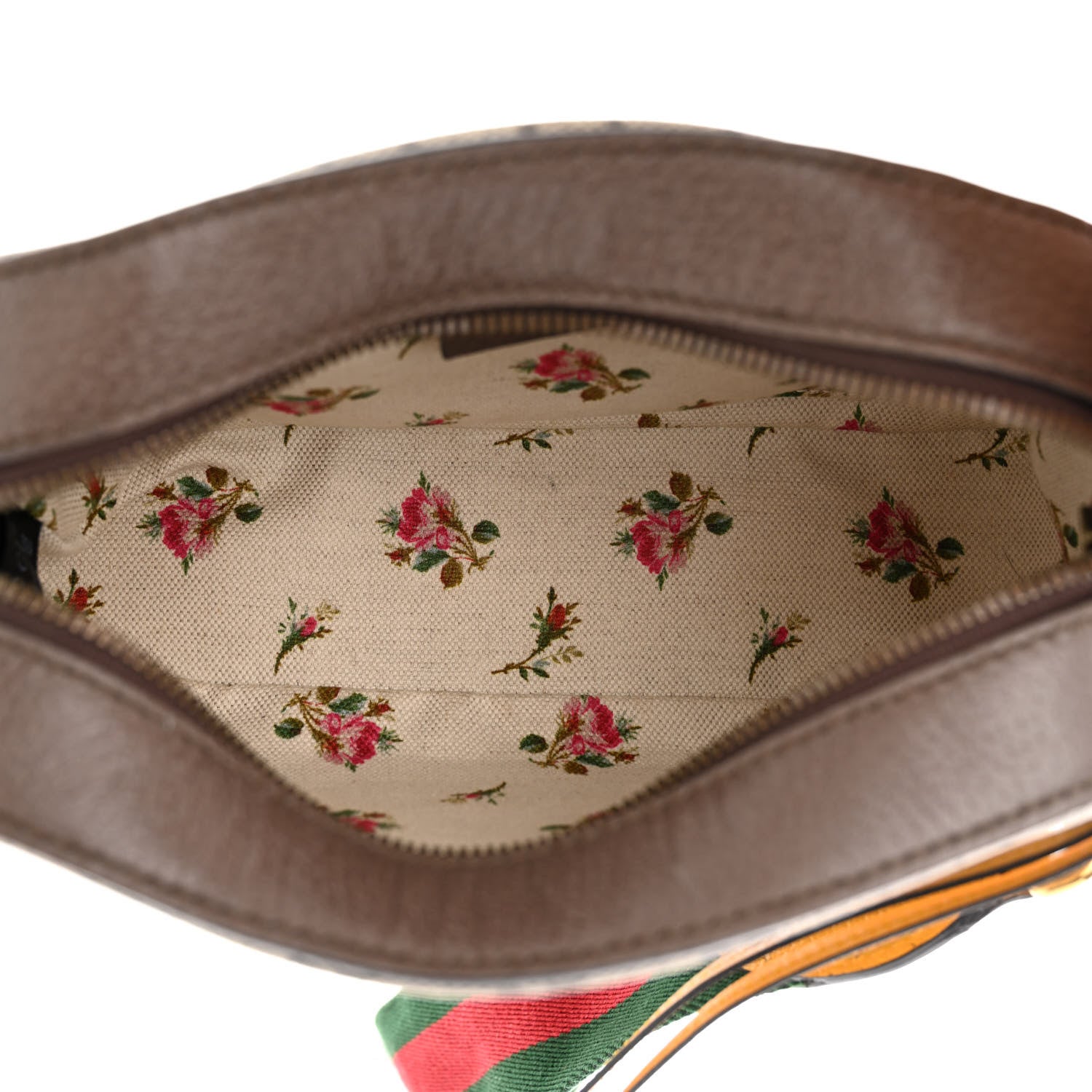 Gucci GG Supreme Monogram Web Neo Vintage Shoulder Bag Beige New Acero Crop 5 of 10