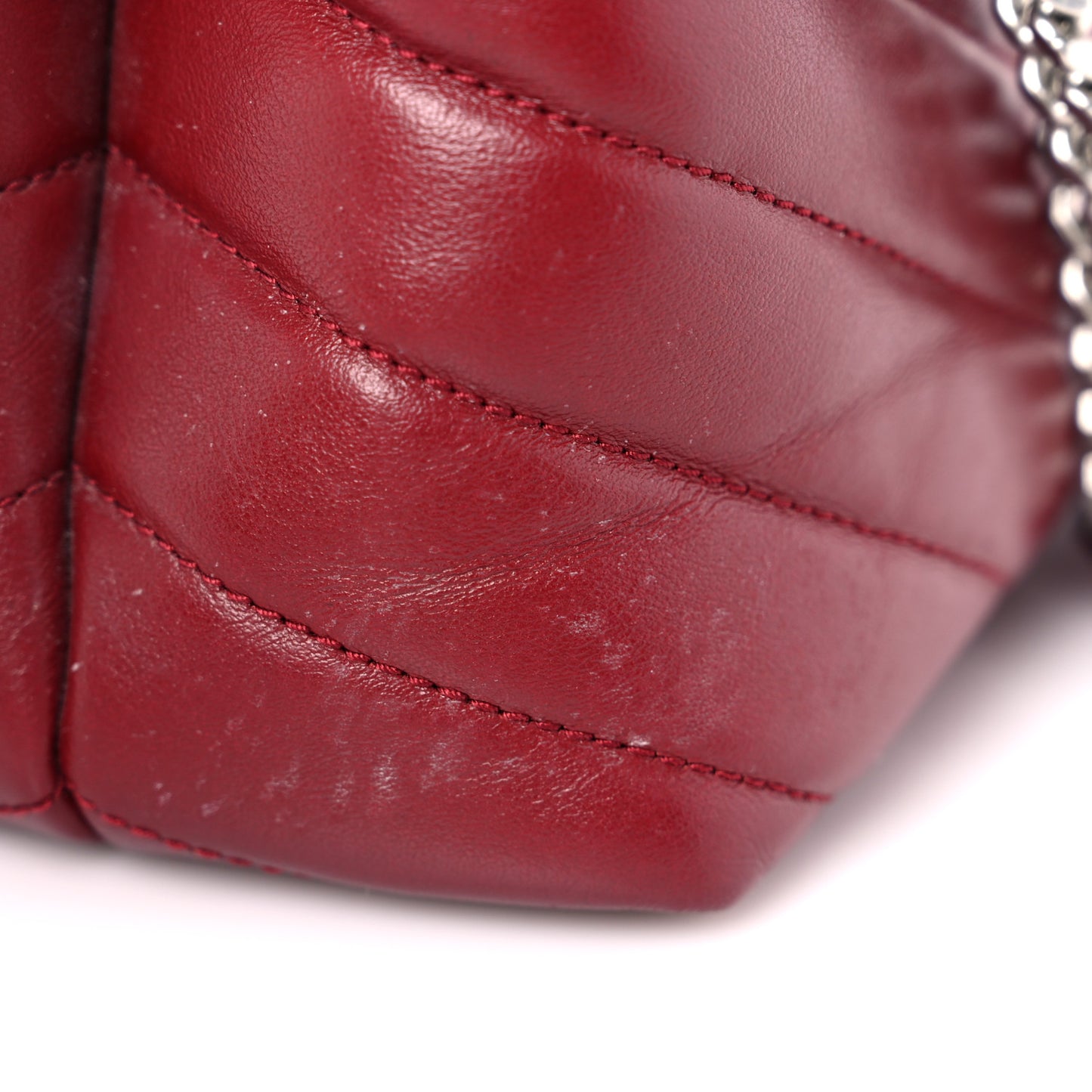 Calfskin Y Quilted Monogram Medium Loulou Chain Satchel Palissandre