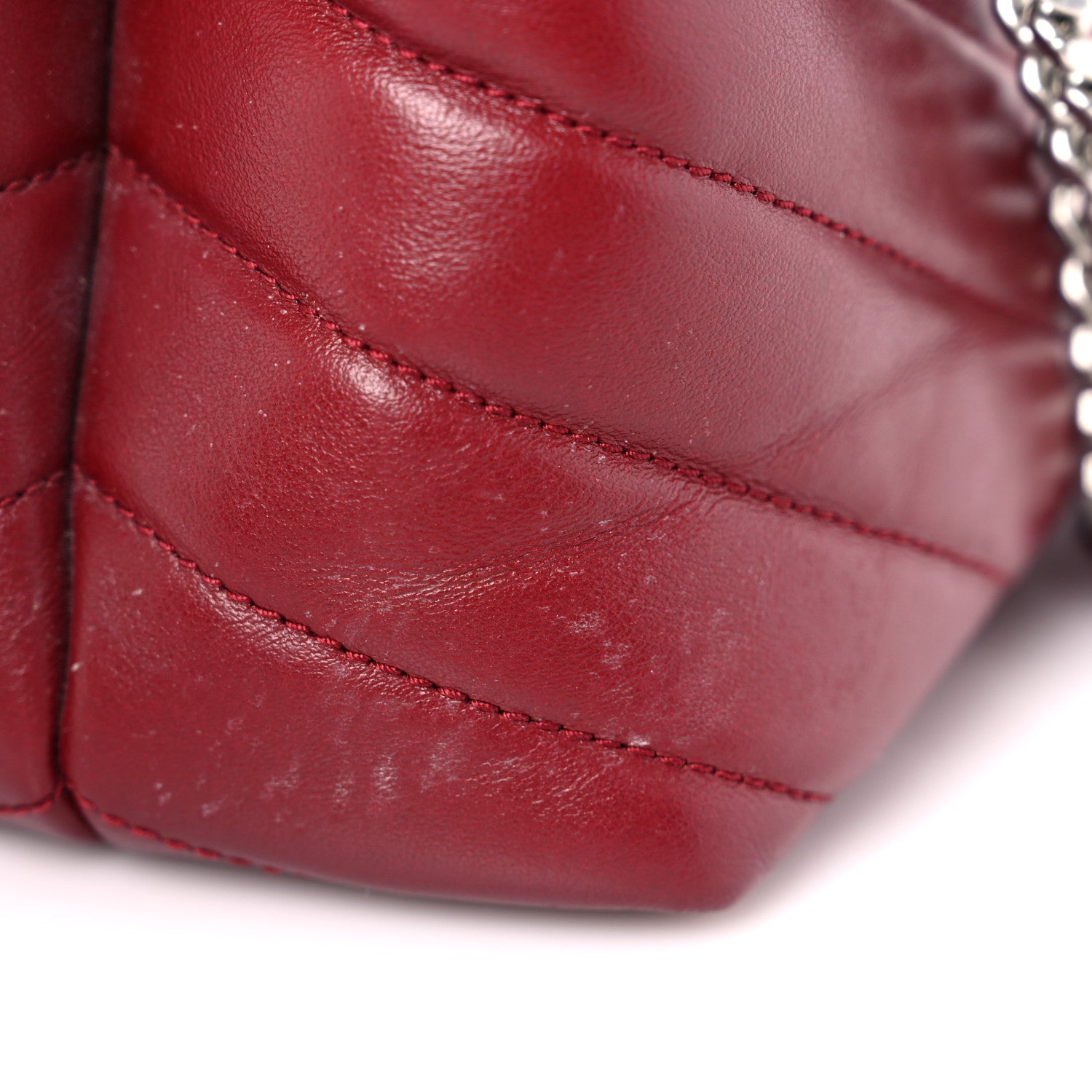 Saint Laurent Calfskin Y Quilted Monogram Medium Loulou Chain Satchel Palissandre 27 of 28