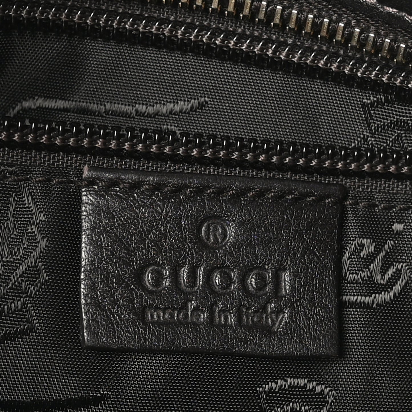 Guccissima Small Flat Messenger Bag Dark Brown