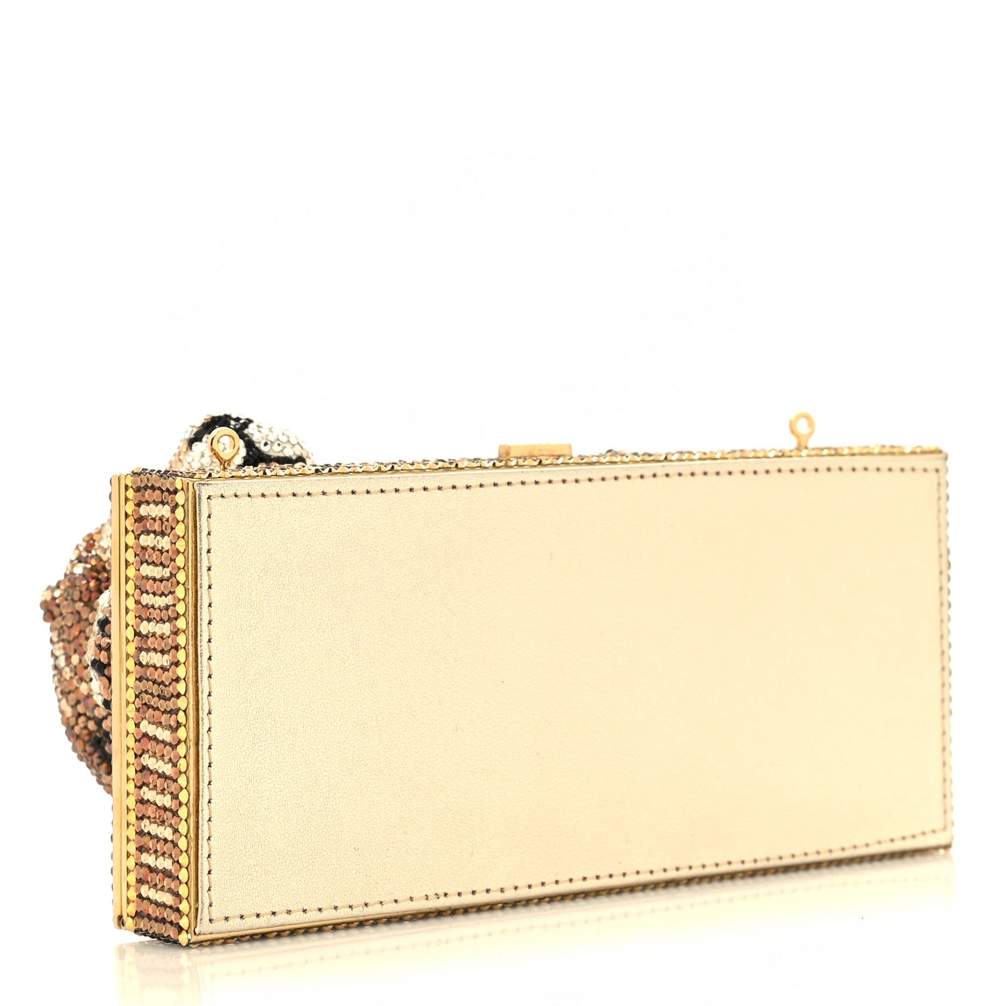 Crystal Lion Pedestal Minaudiere Clutch