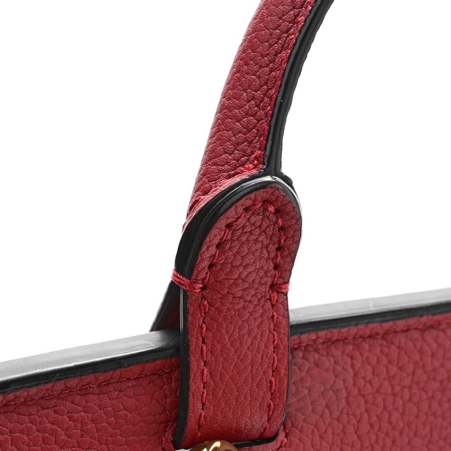 Grained Calfskin Milla Convertible Backpack Scooter Red