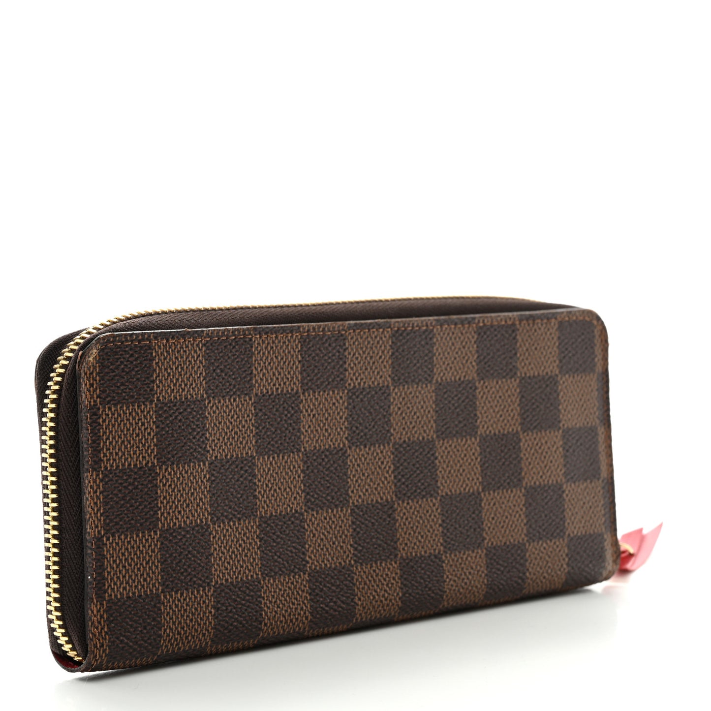 Damier Ebene Clemence Wallet Cherry