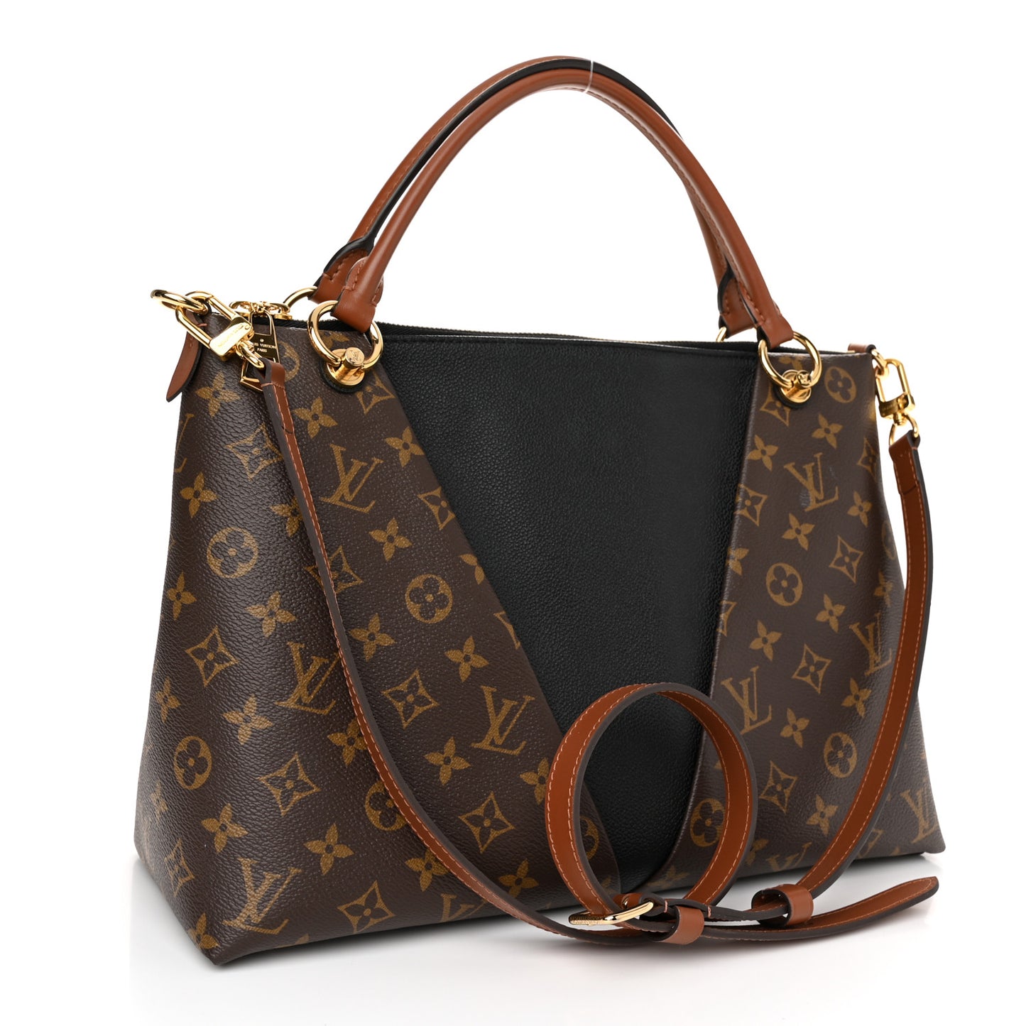 Monogram V Tote MM Black