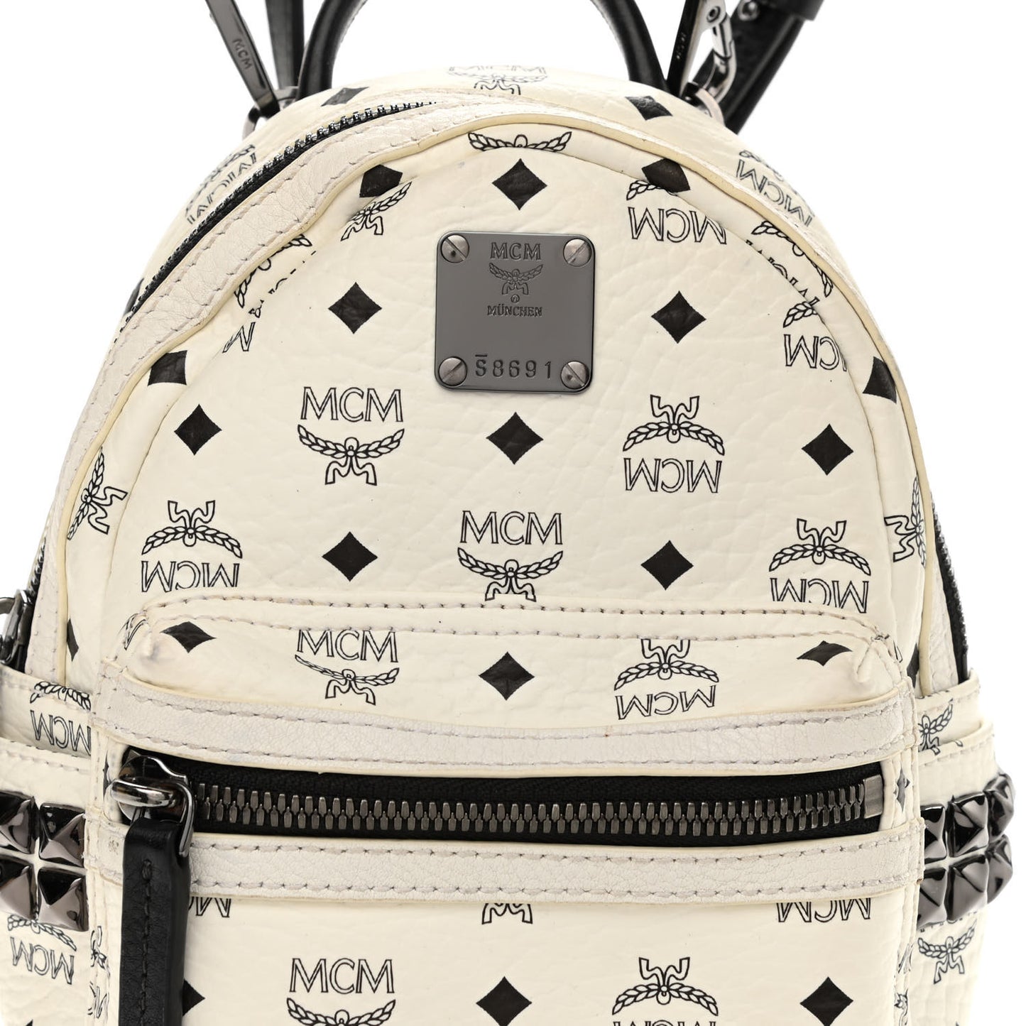 Visetos Side Stud X-Mini Stark Bebe Boo Backpack White