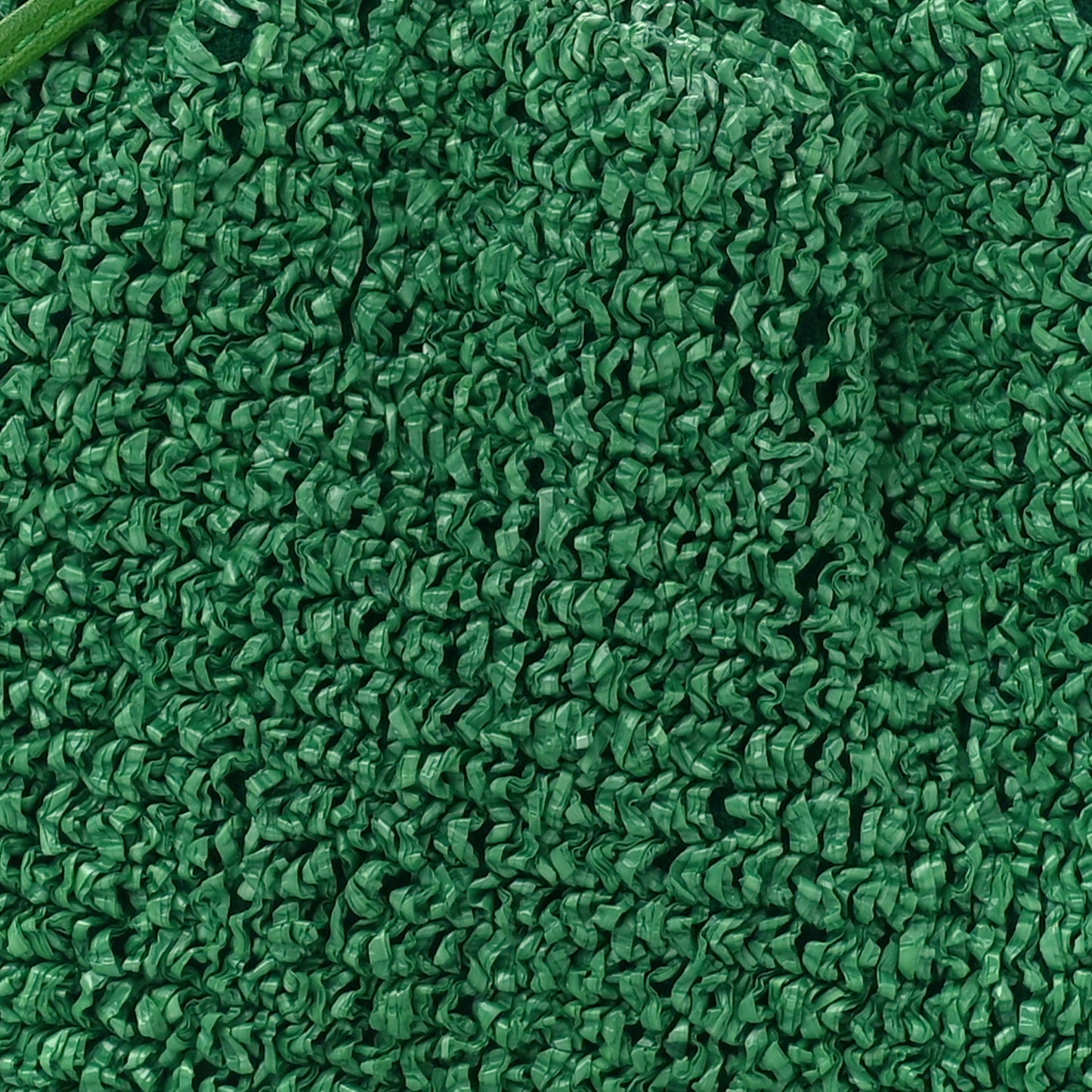 Boucle Curly Raffia The Mini Pouch Parakeet