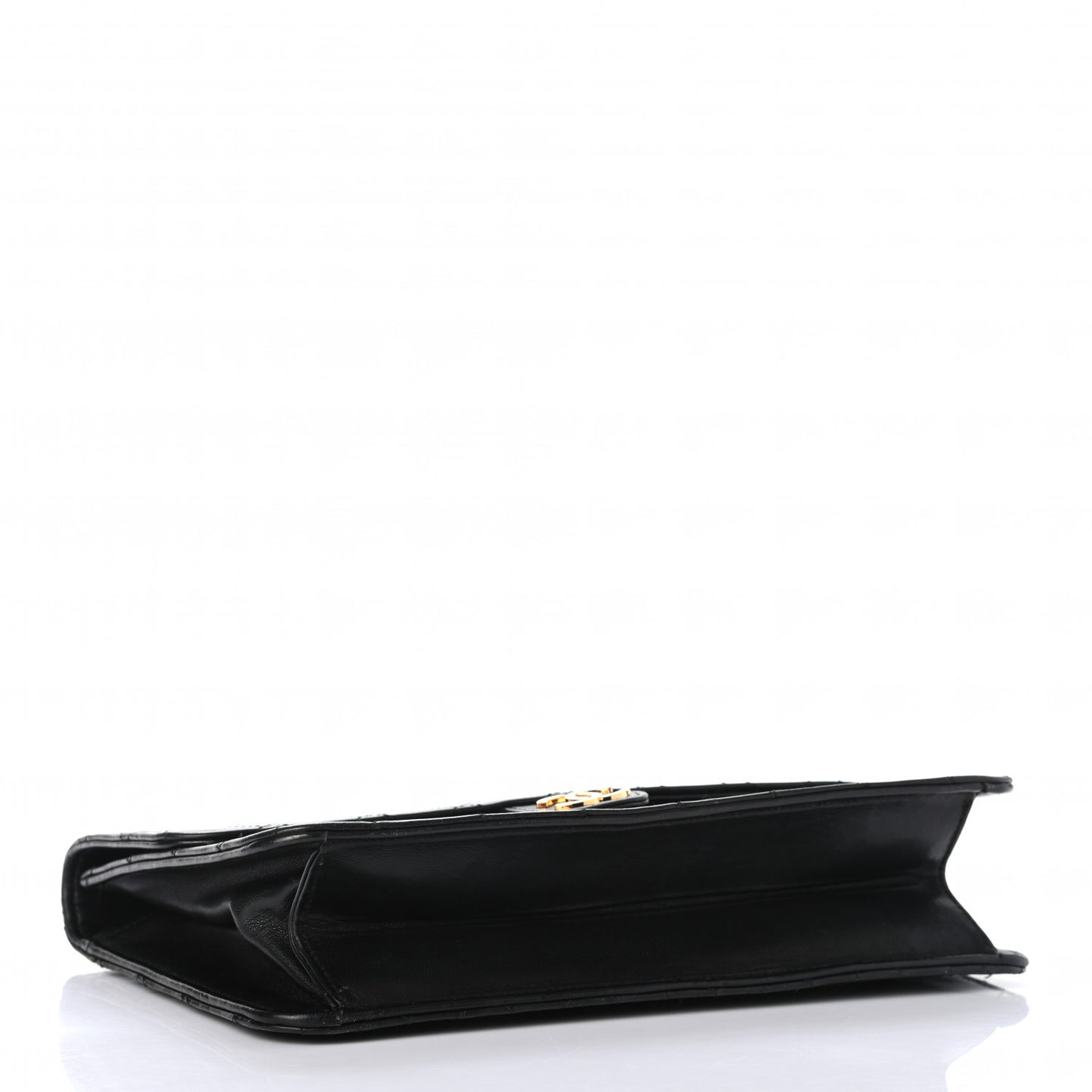 Lambskin Quilted Medium Single Flap Black
