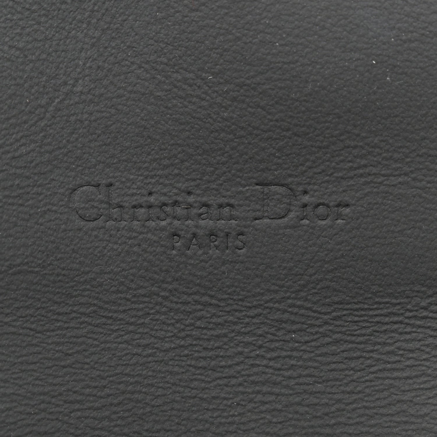 Christian Dior Ultra Matte Calfskin Saddle Chain Wallet Pouch Black 6 of 14