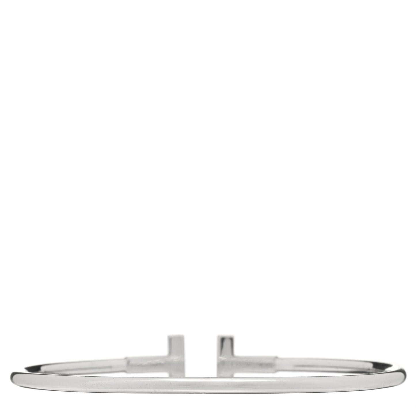 18K White Gold T Wire Bracelet