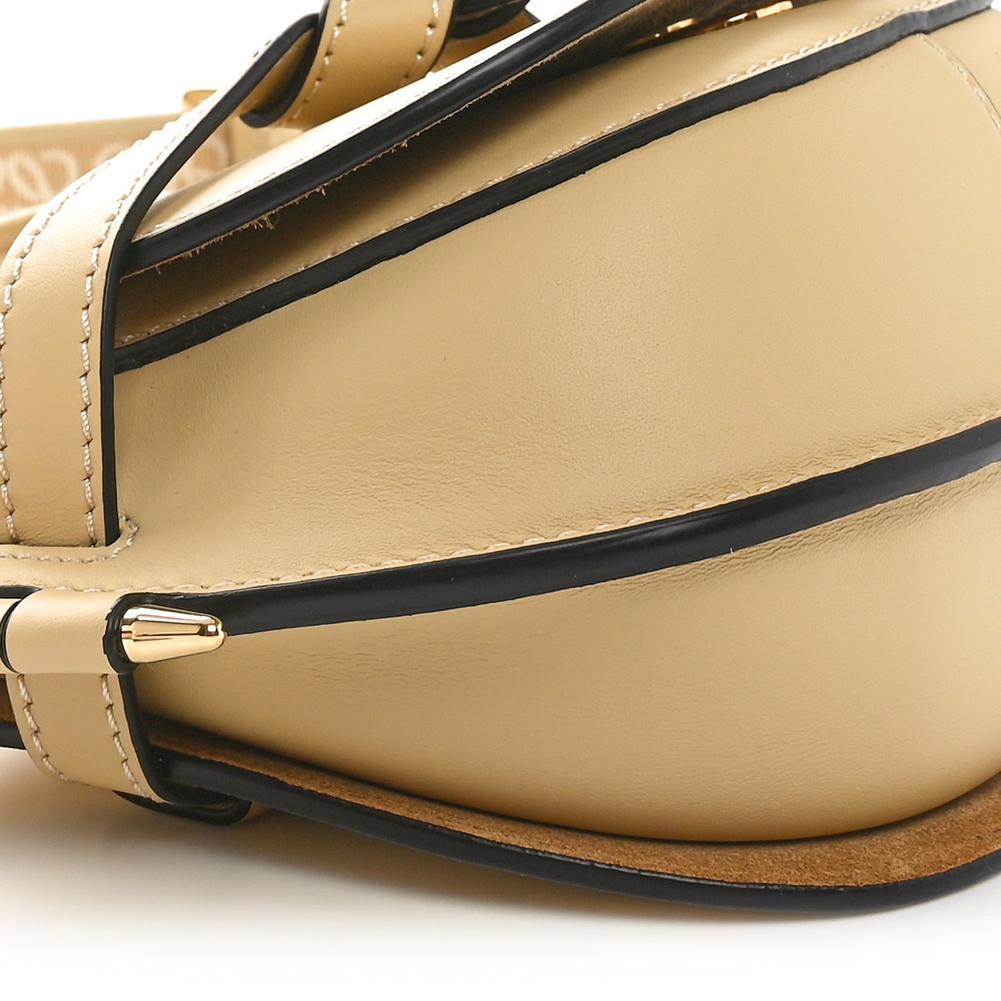 Calfskin Jacquard Mini Gate Dual Bag Butter