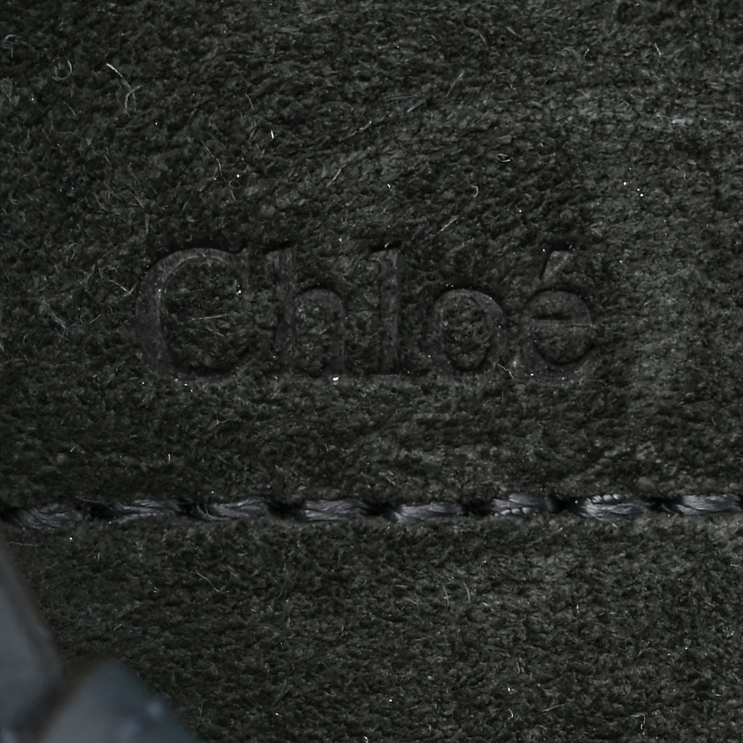 Chloe Suede Medium Lexa Shoulder Bag Silver Blue 10 of 10