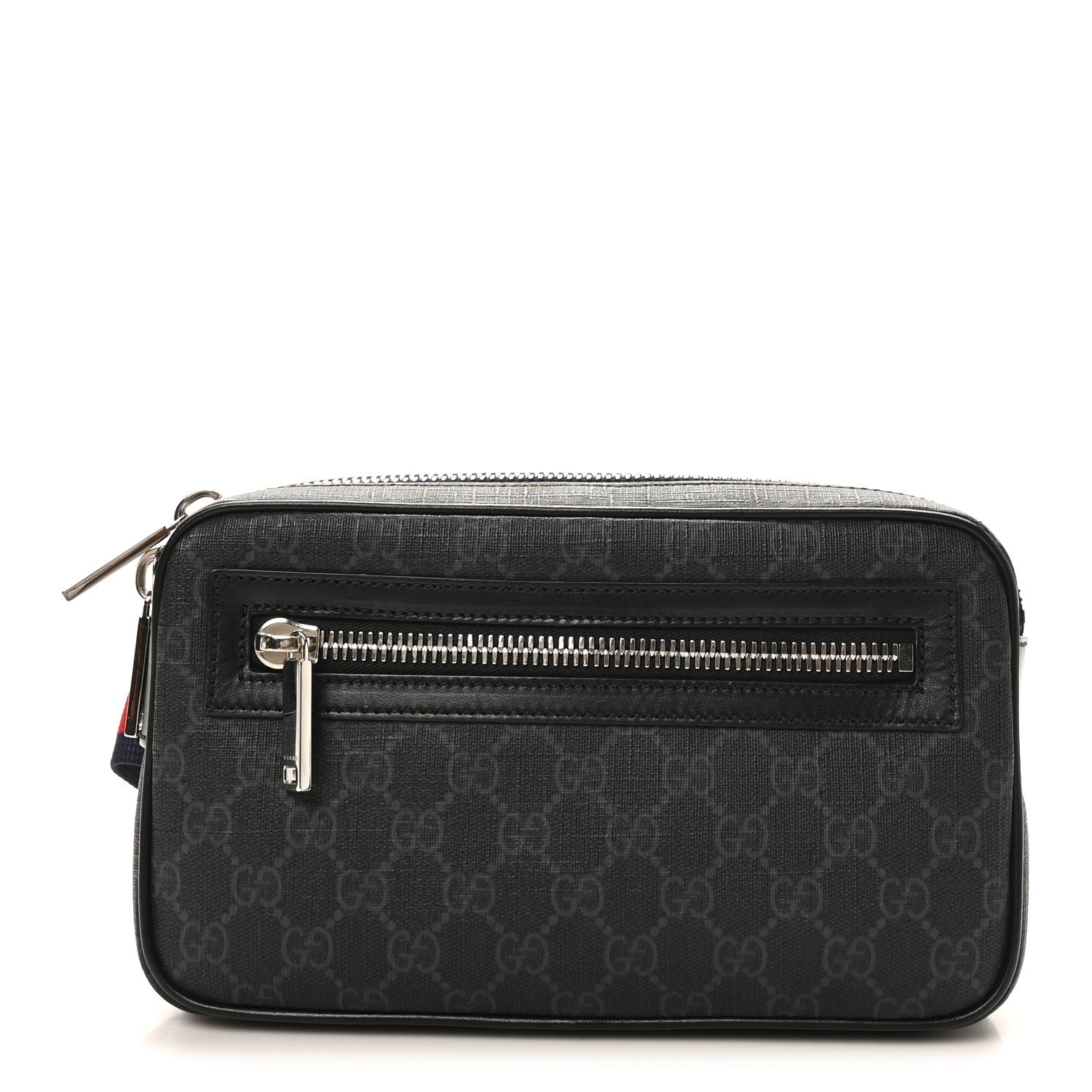 GUCCI ソフト GG スプリーム ベルトバッグ ブラック Gucci Soft GG Supreme Monogram Web Belt Bag Black Grey 1836695