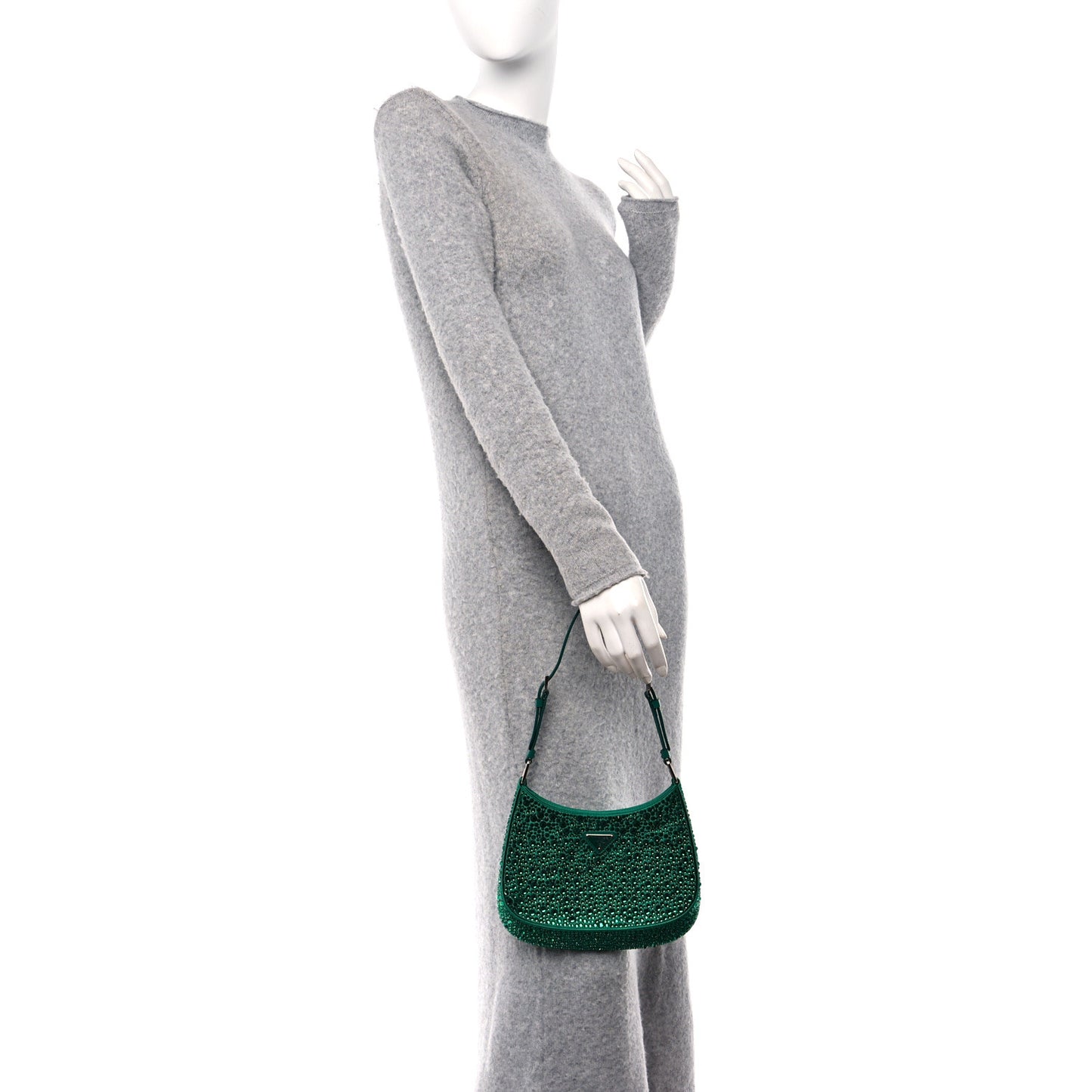 Satin Crystal Cleo Adjustable Strap Shoulder Bag Mango