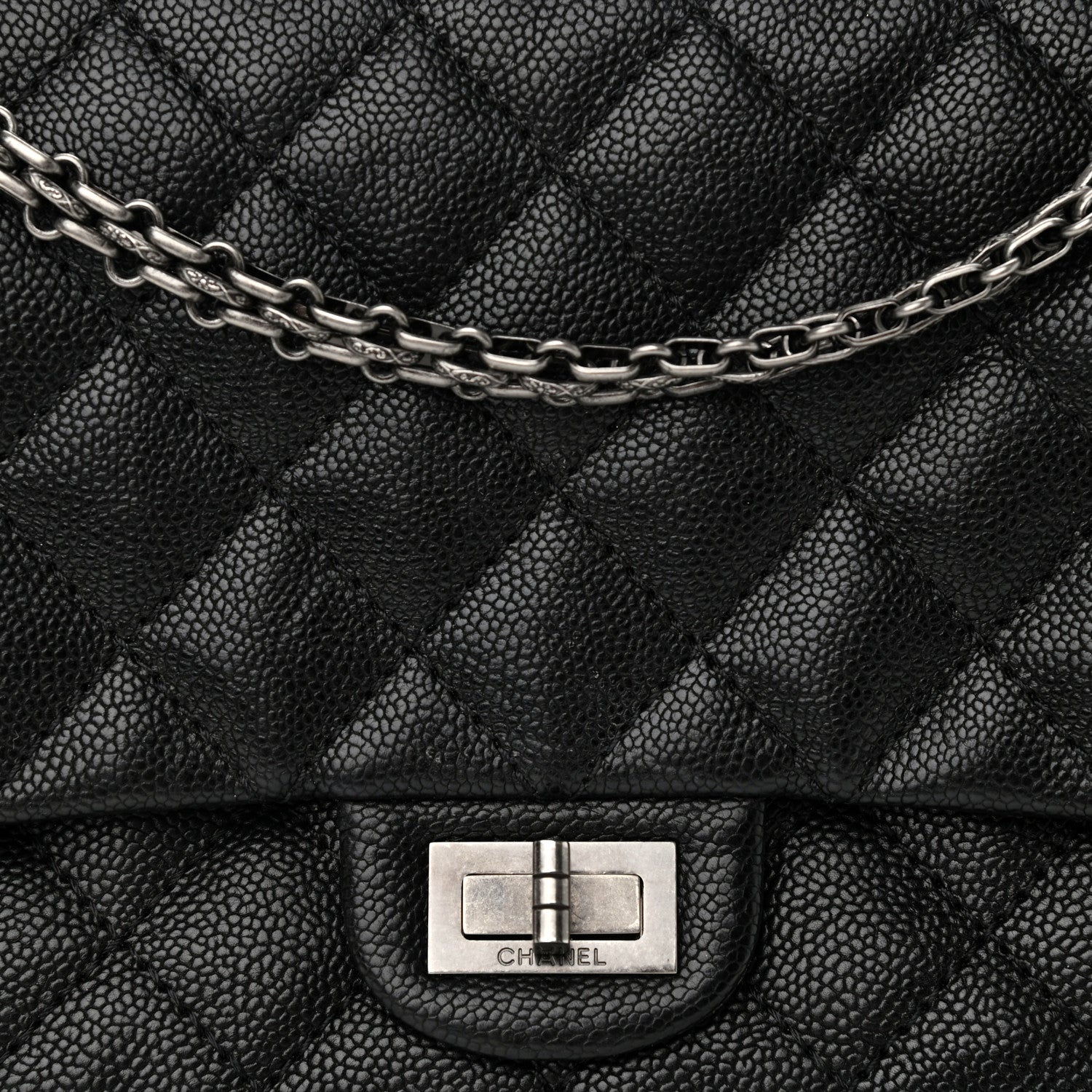 Chanel Caviar Quilted 2.55 Reissue 226 Flap Black 8 of 12