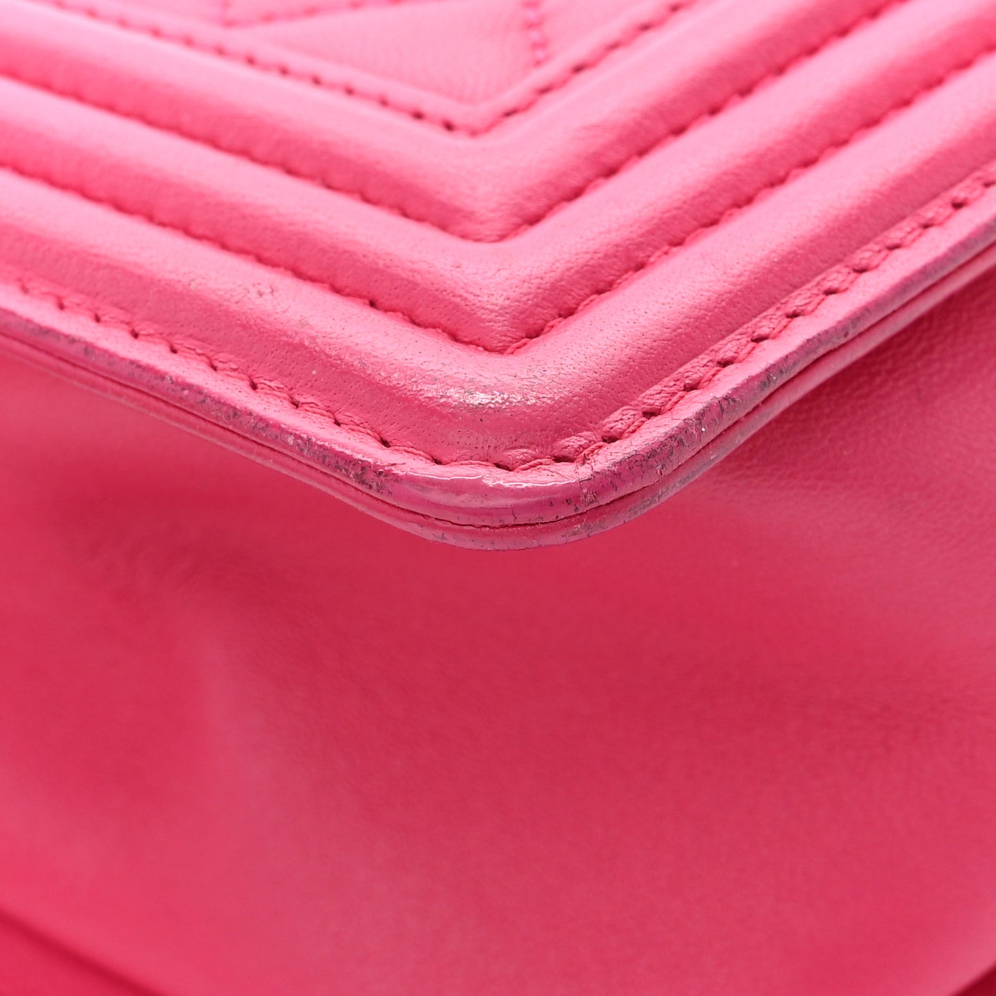 Lambskin Quilted New Medium Boy Flap Pink