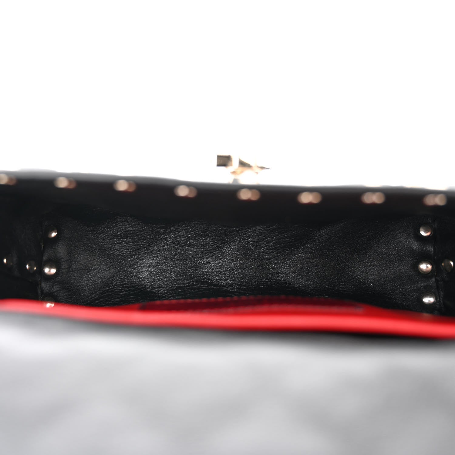 Valentino Garavani Lambskin Rockstud Spike Belt Bag 85 Black 5 of 10