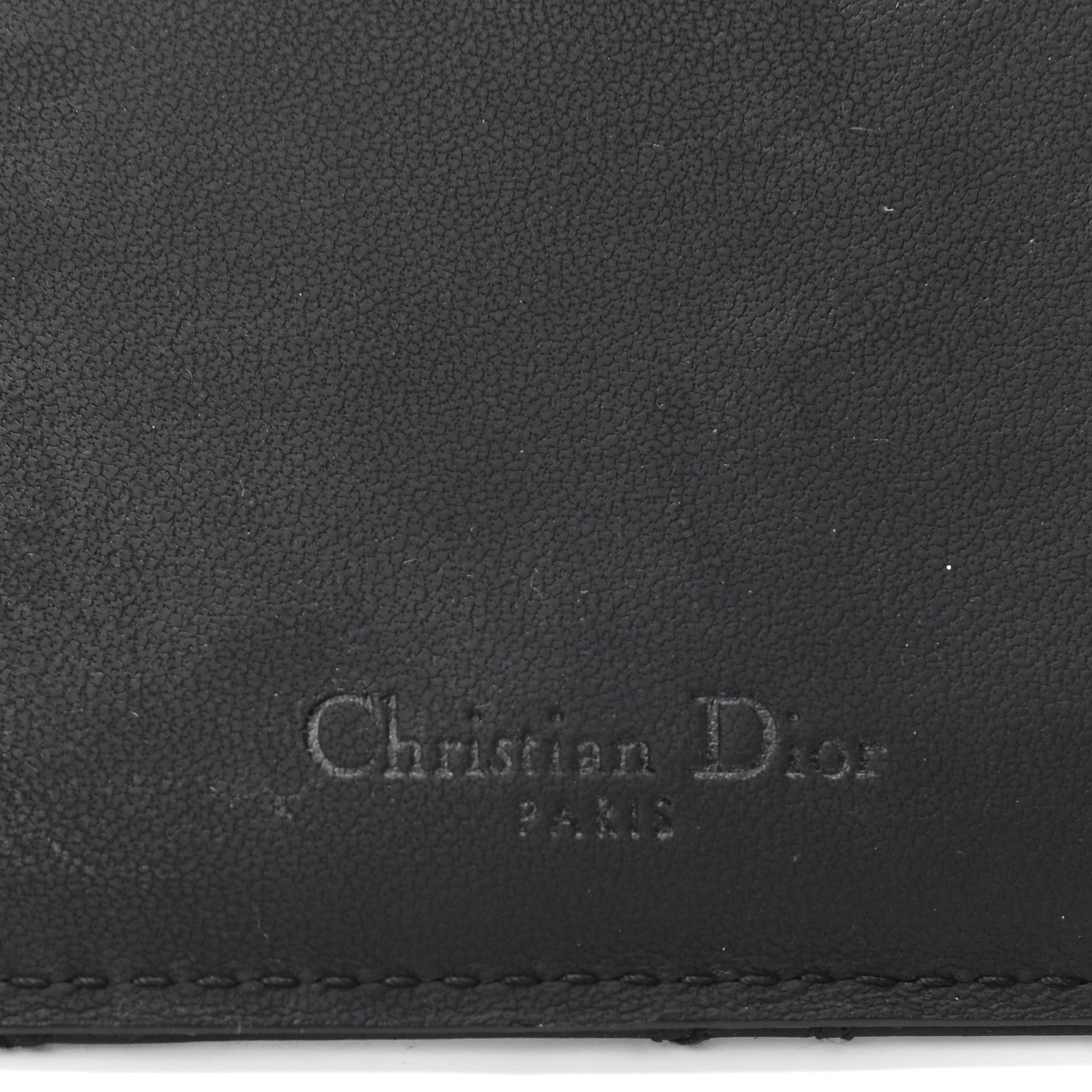 Christian Dior Ultra Matte Lambskin Cannage Small Lady Dior Zip Card Holder Black 6 of 13