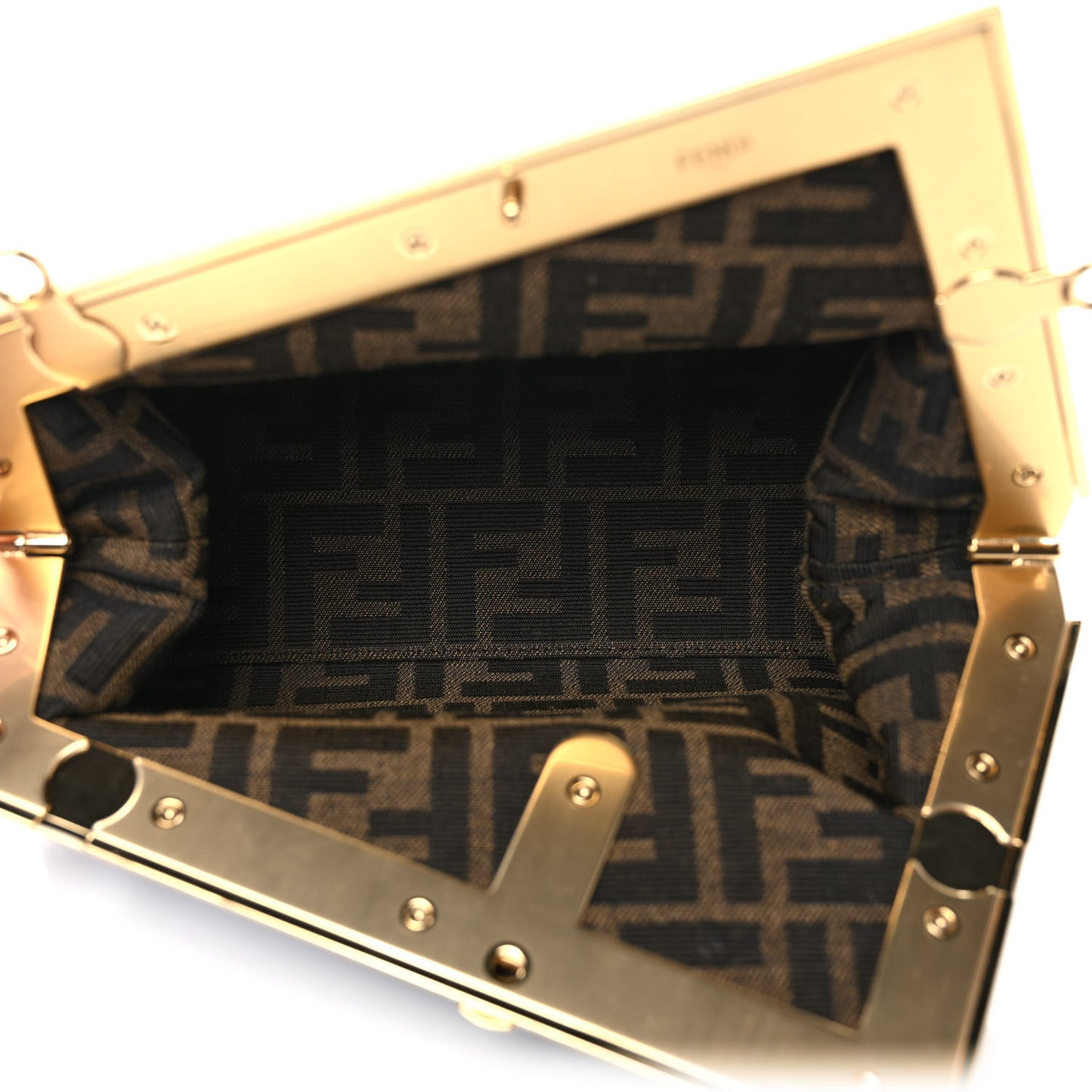 Shiny Nappa Small Fendi First Azzurro Baby
