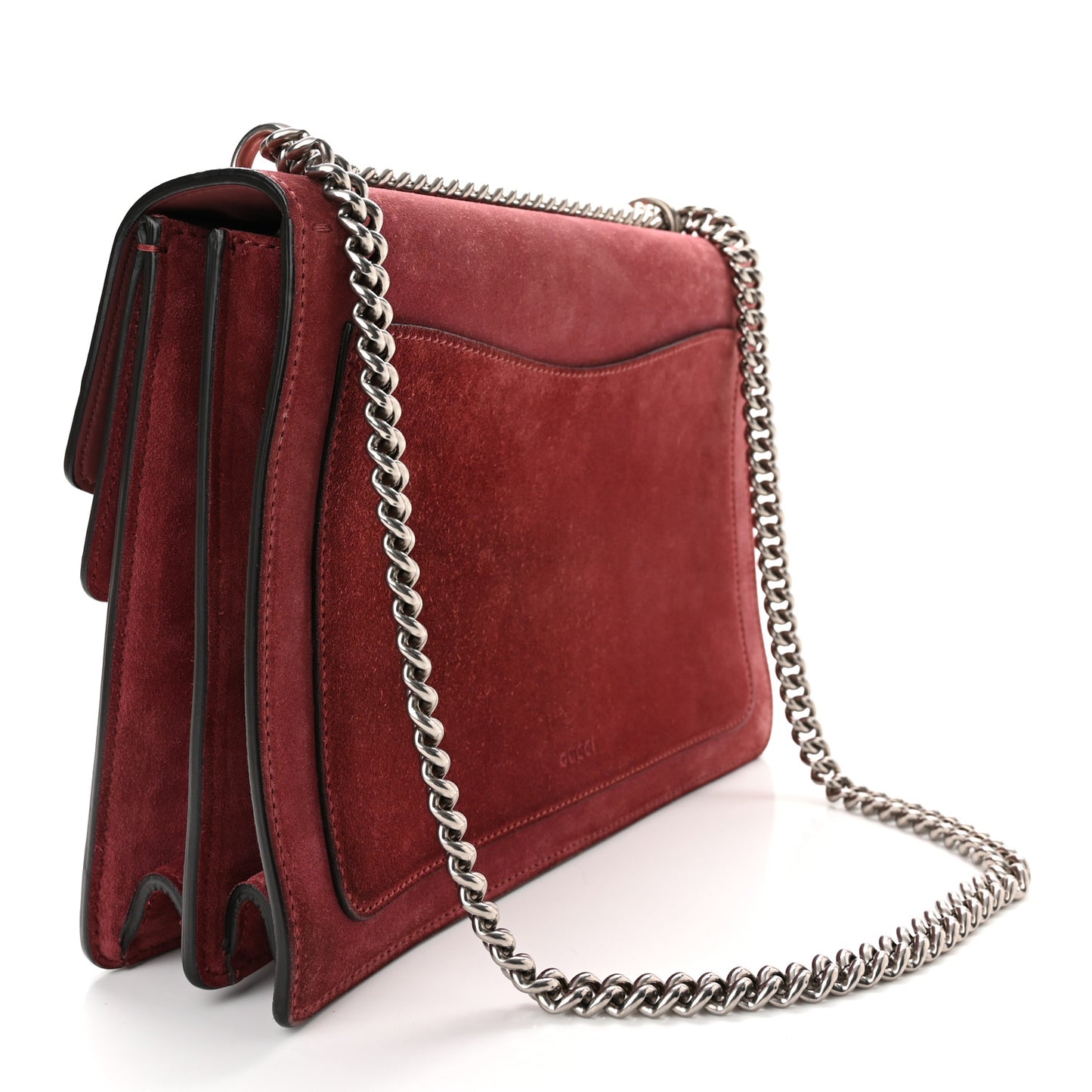 Suede Cudu Vitello Velvet Dionysus Shoulder Bag Dry Rose