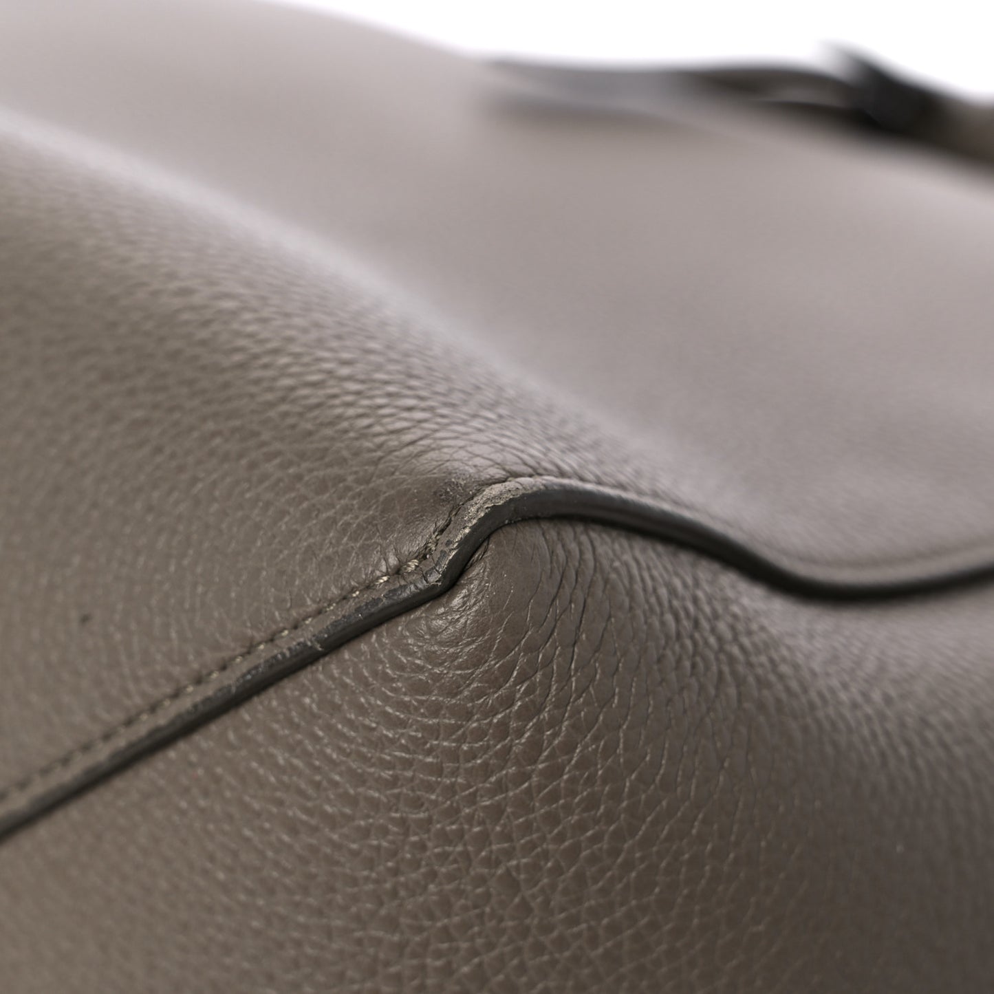 Soft Grained Calfskin Small Belt Cabas Phantom Taupe