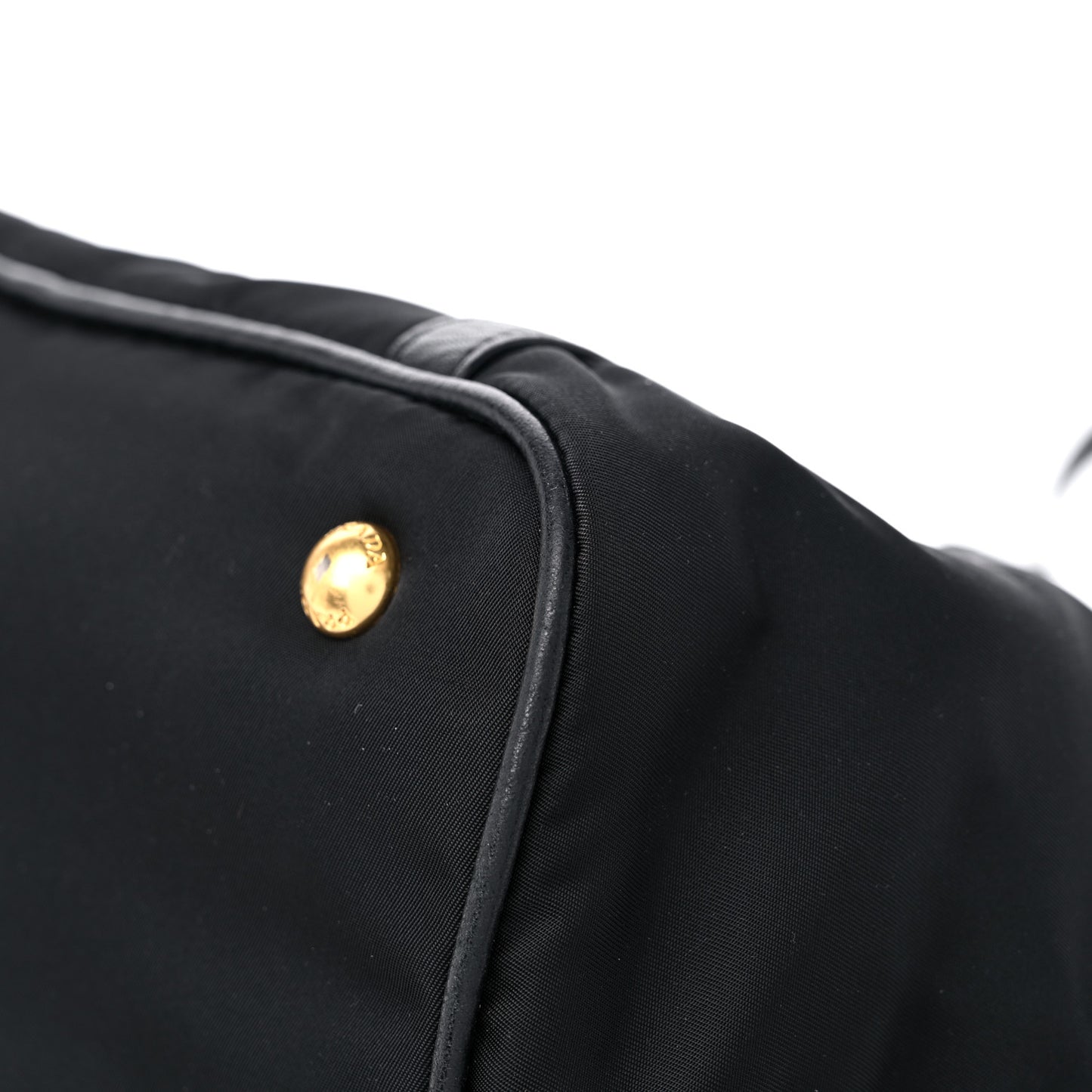 Tessuto Nylon Vitello Daino Tote Black