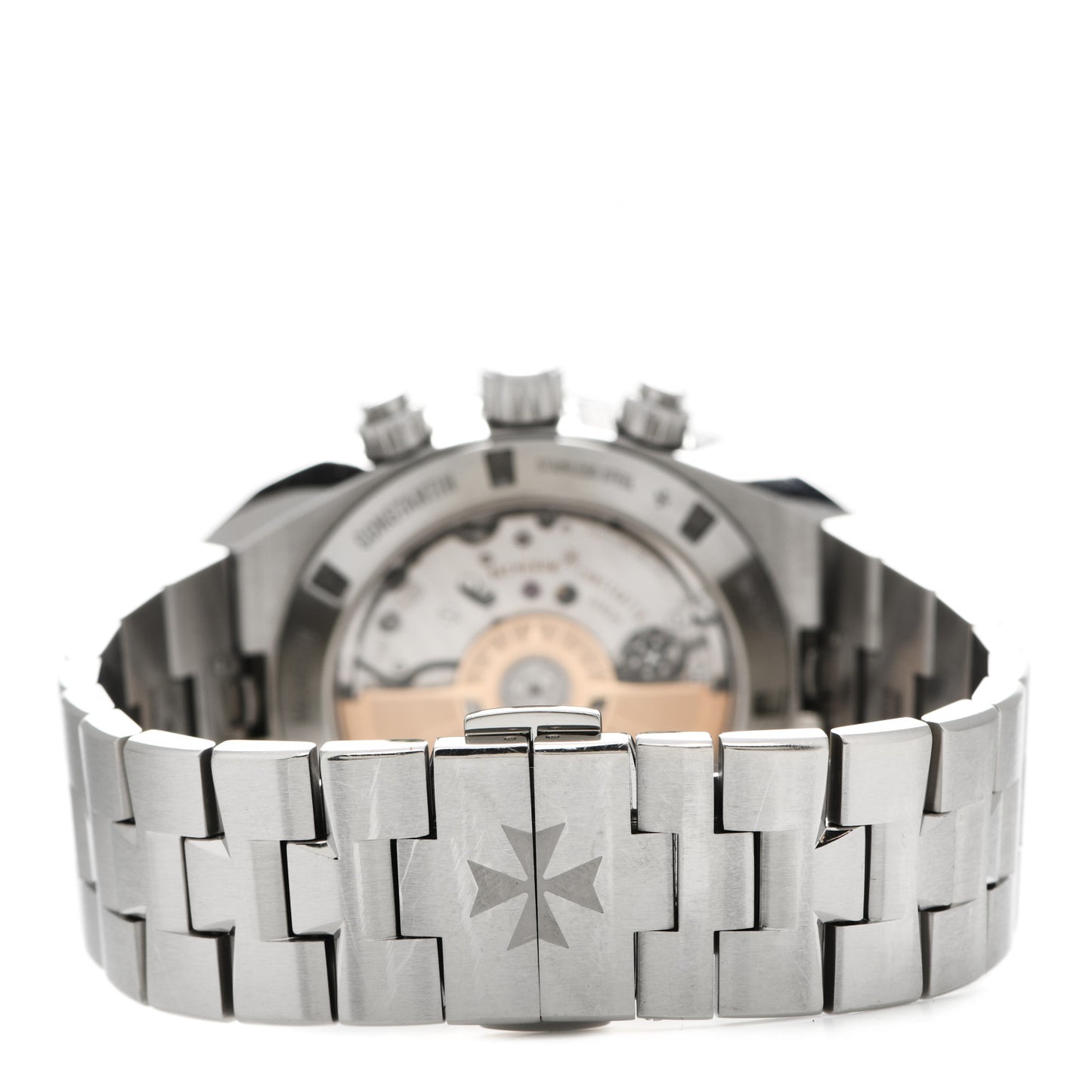Stainless Steel 42.5mm Overseas Chronograph Automatic Watch Black 5500V/110A-B481