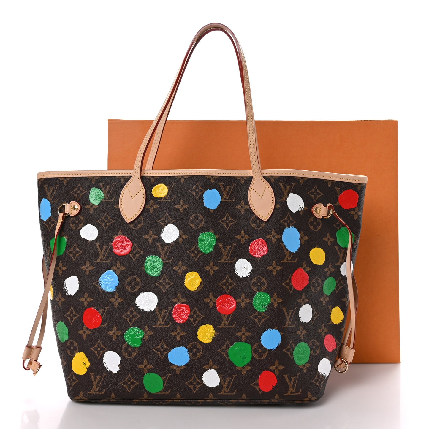 LV X YK Monogram Dots Neverfull MM