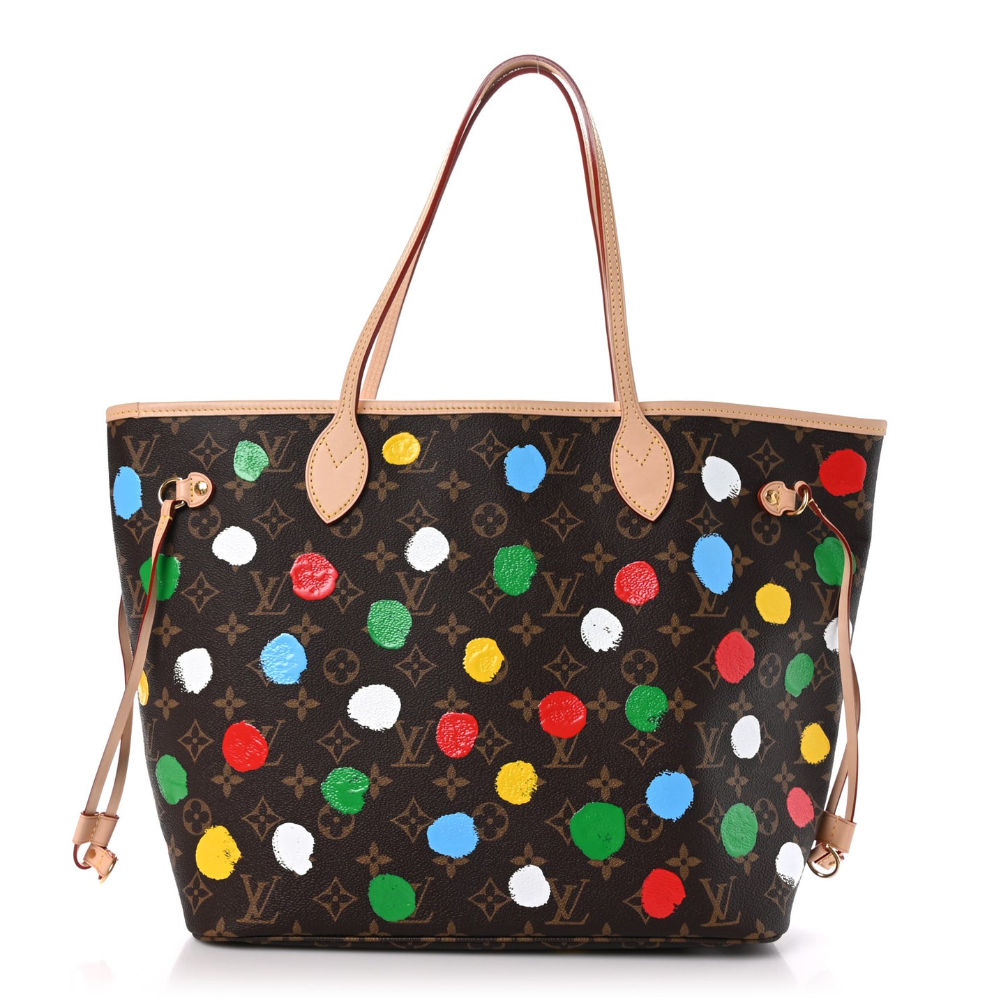 LV X YK Monogram Dots Neverfull MM