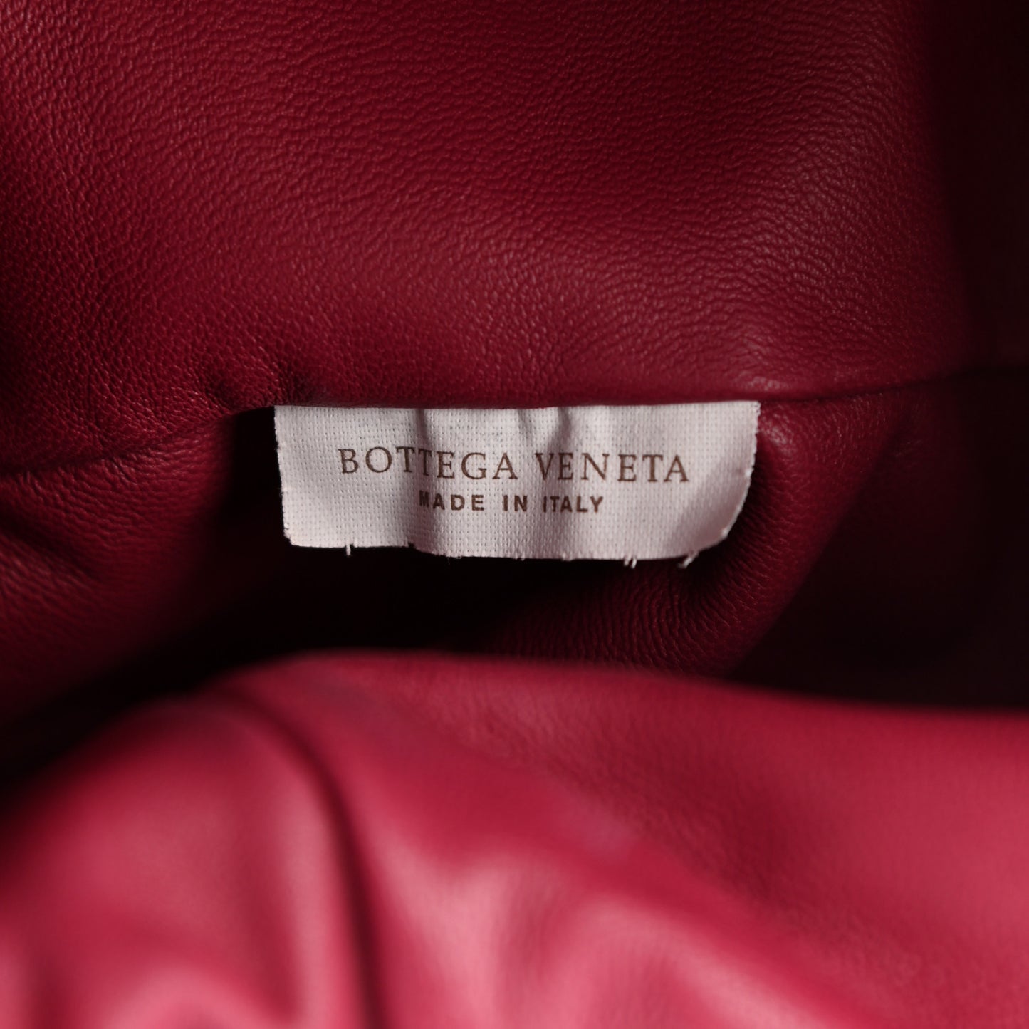 Nappa Maxi Intrecciato The Pouch Oversized Clutch Dark Red