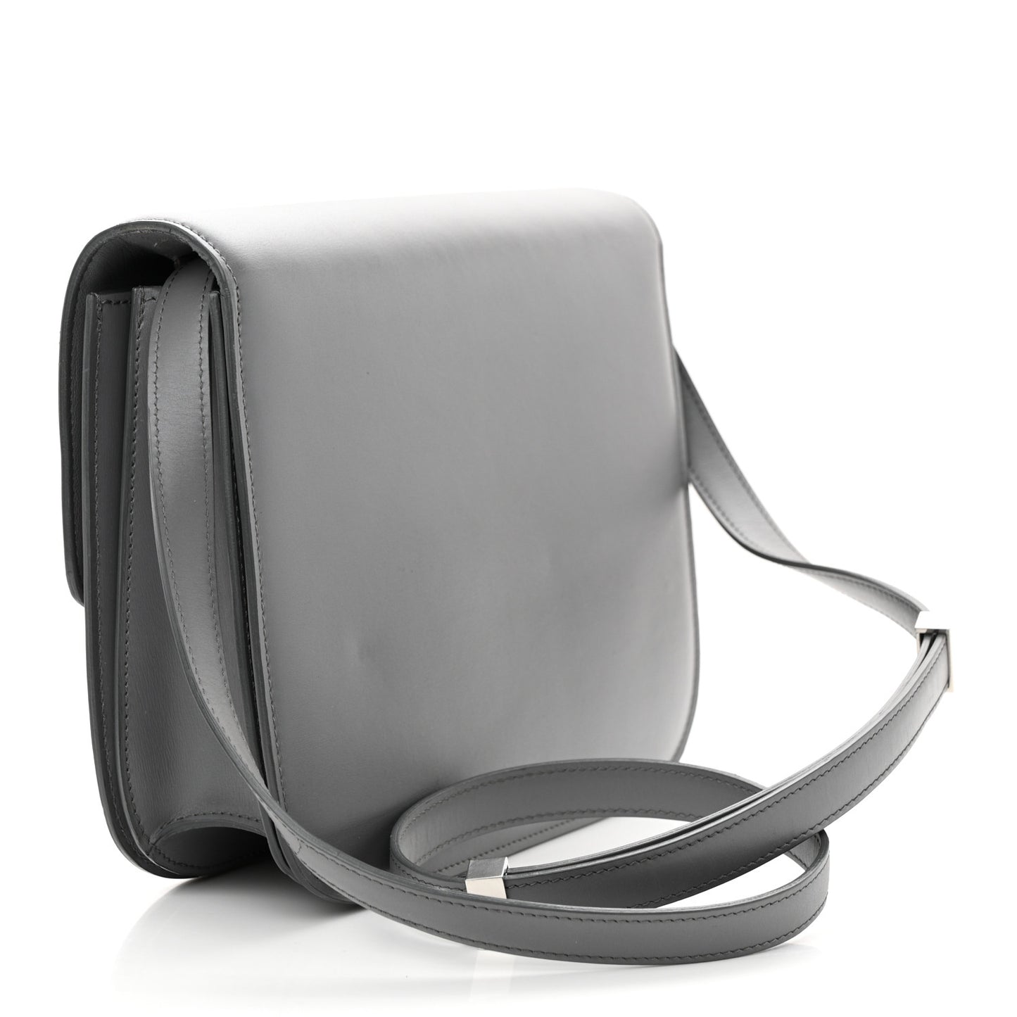 Smooth Calfskin Medium Classic Box Flap Bag Storm