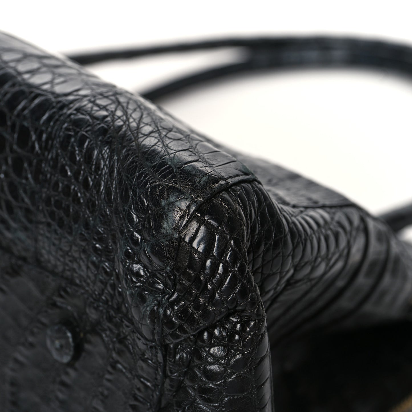 Crocodile Large Linda Tote Tote Black