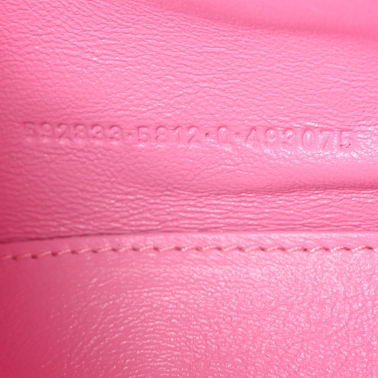 Washed Denim BB Monogram Hourglass Top Handle Bag XS Pink