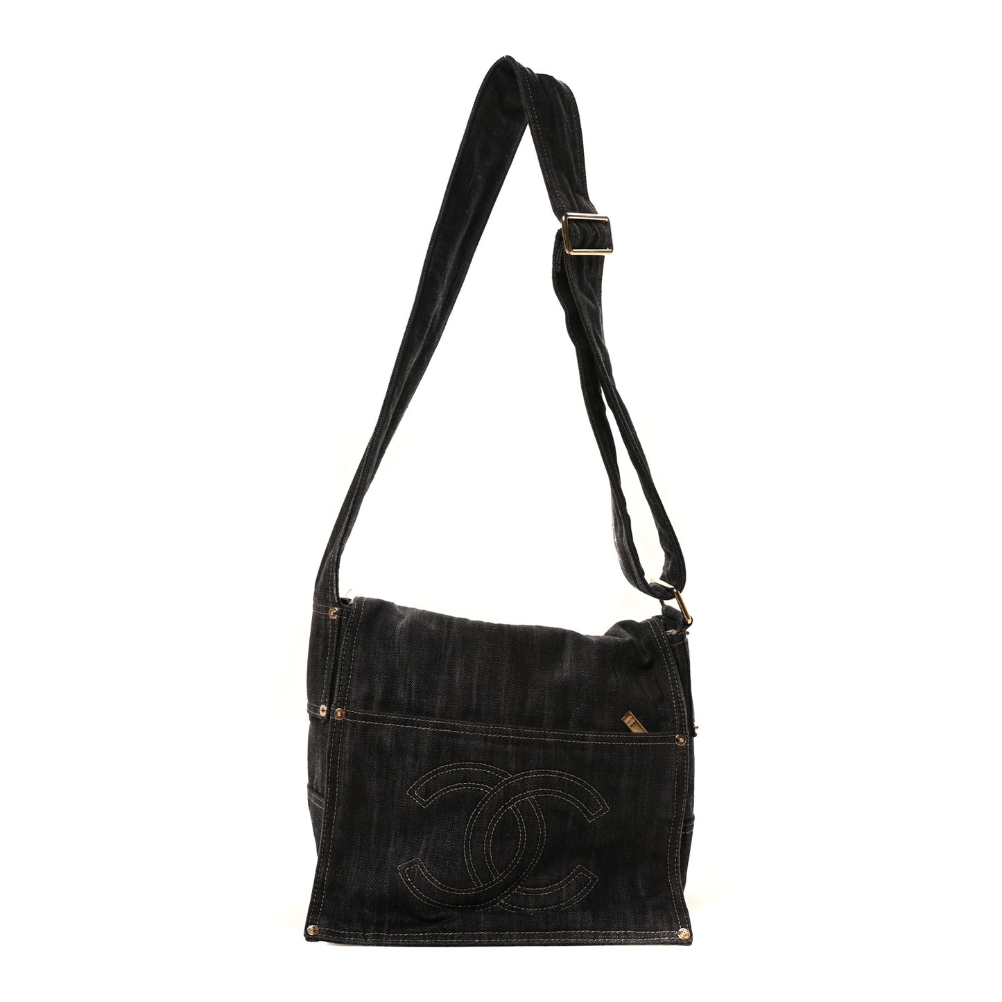 Denim CC Messenger Bag Blue