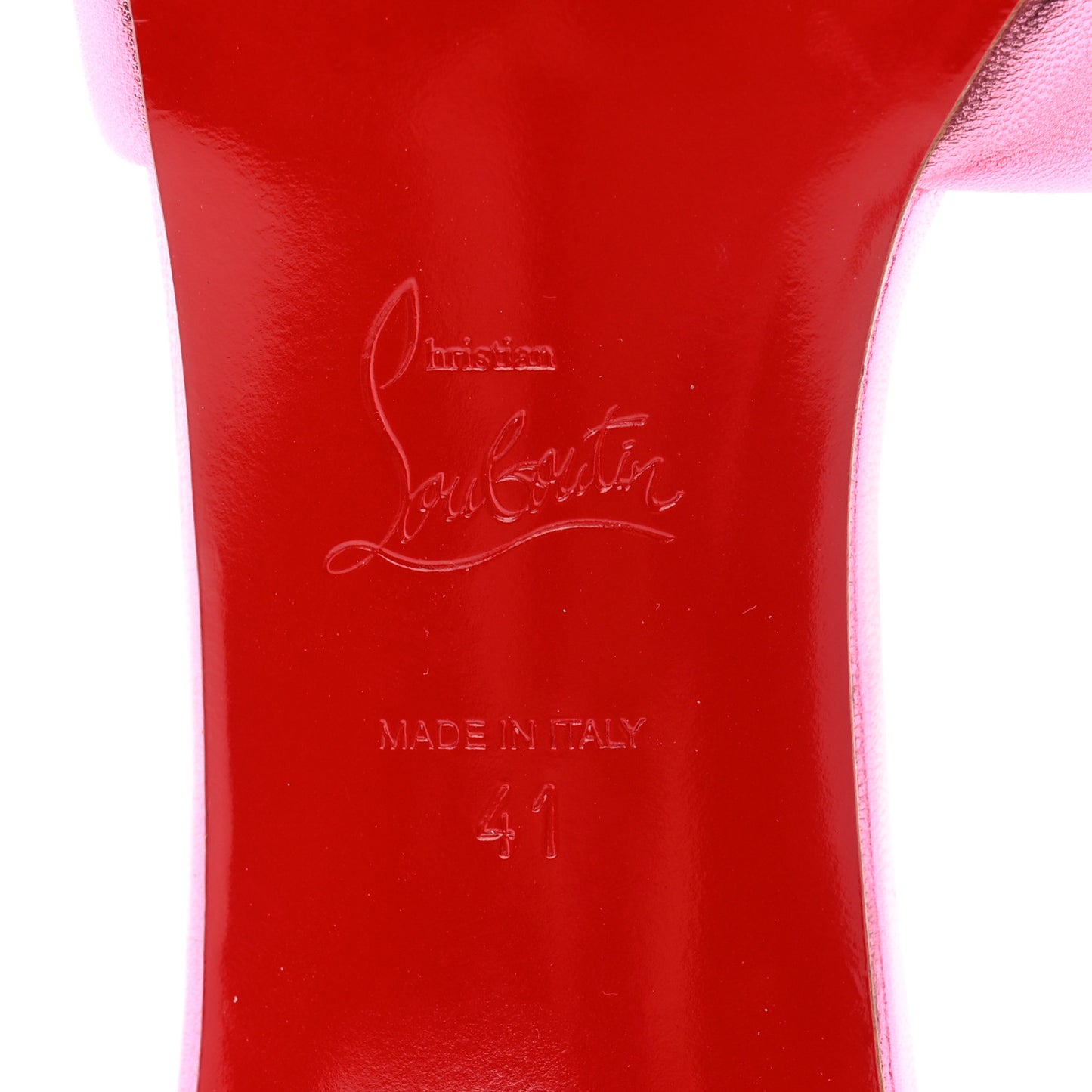 Metallic Calfskin Simply Me 70 Slide Sandals 41 Pink