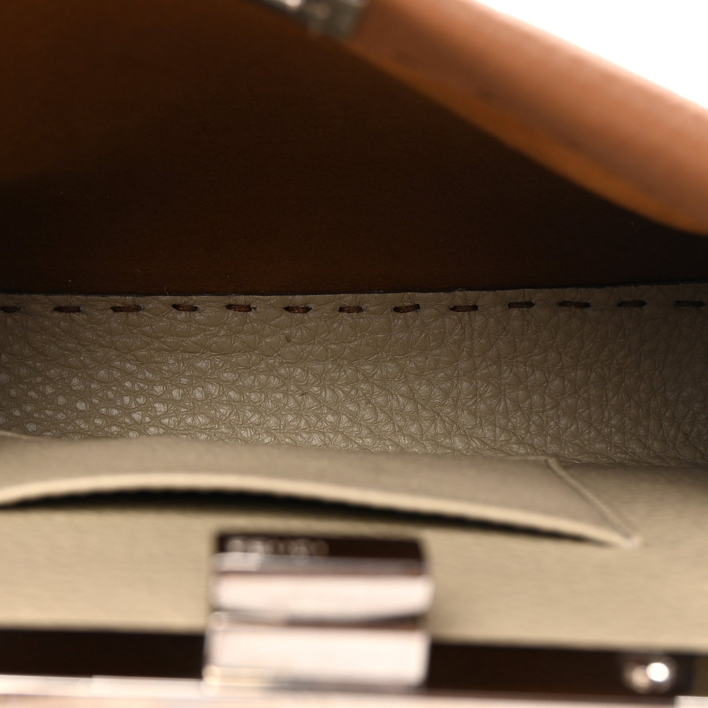 Cuoio Romano Selleria Bi-Color Mini Peekaboo Iconic Satchel Mou Milk
