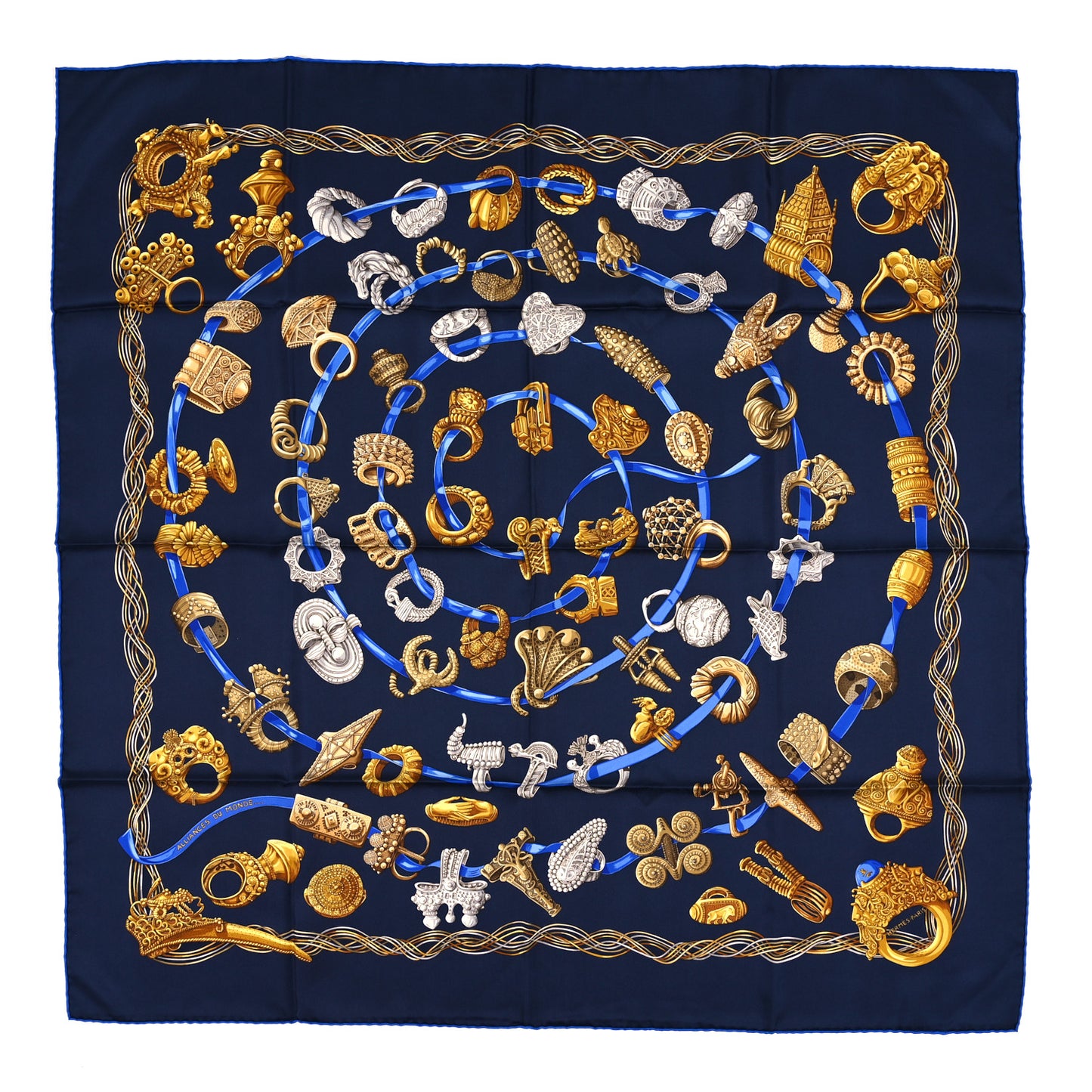 Silk Alliances Du Mond Scarf 90