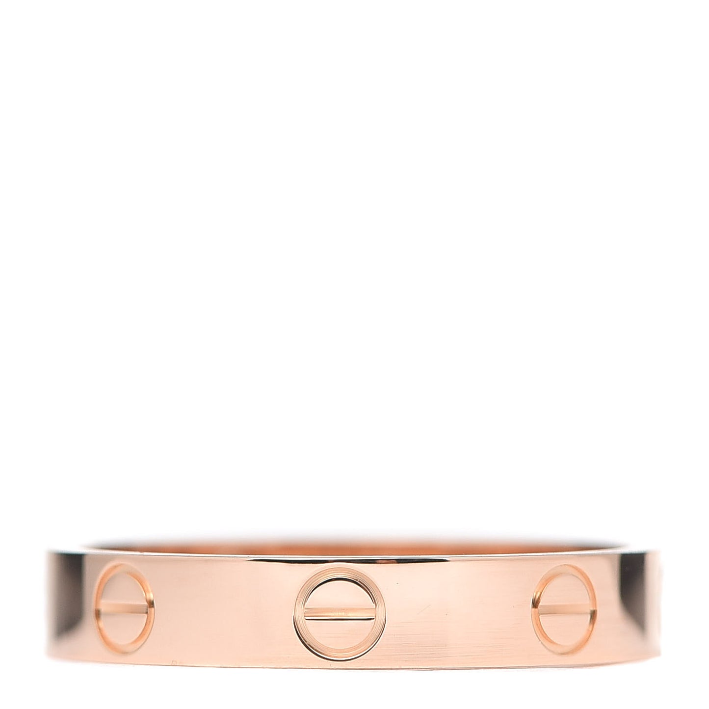18K Pink Gold 3.5mm LOVE Wedding Band Ring 56 7.75