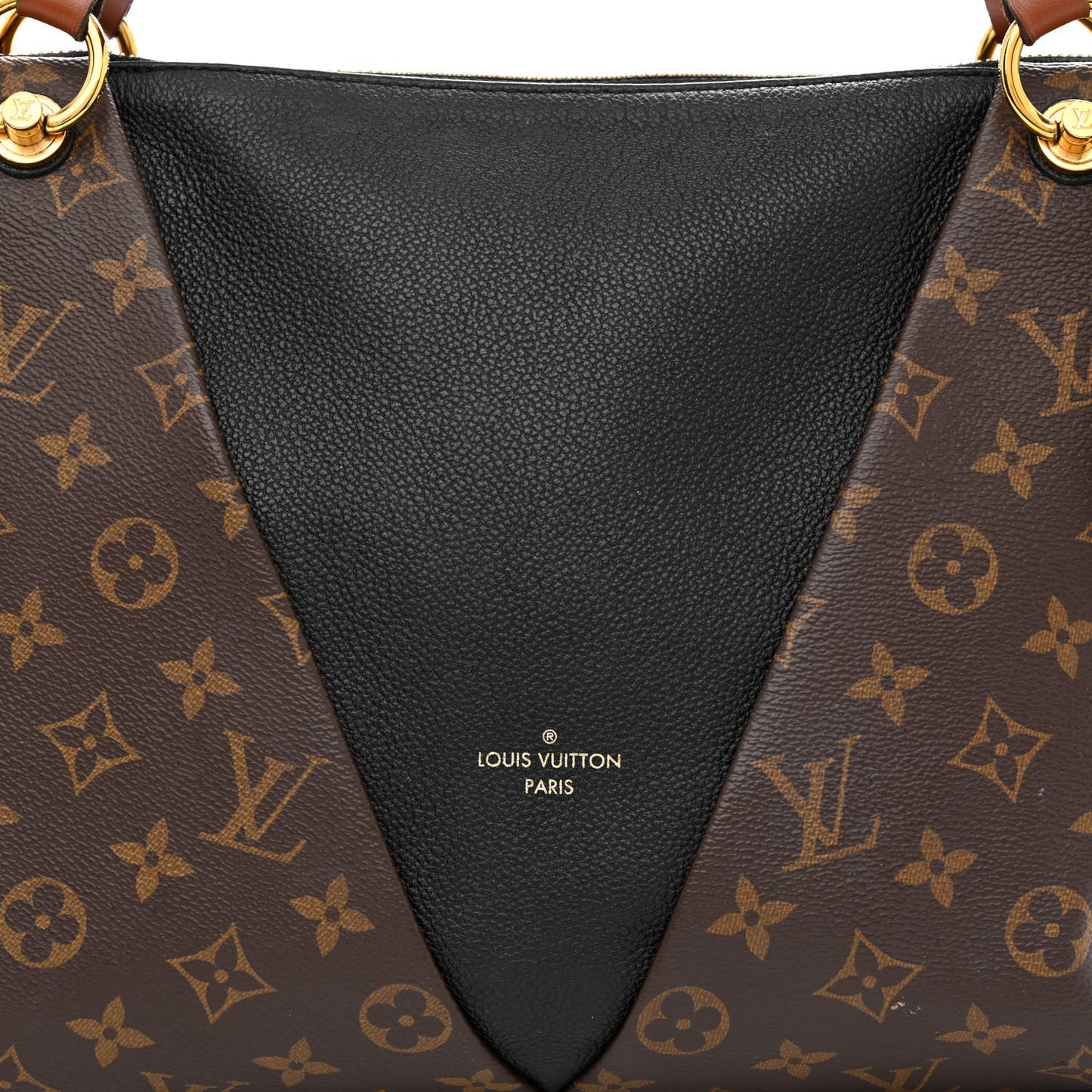 Monogram V Tote MM Black