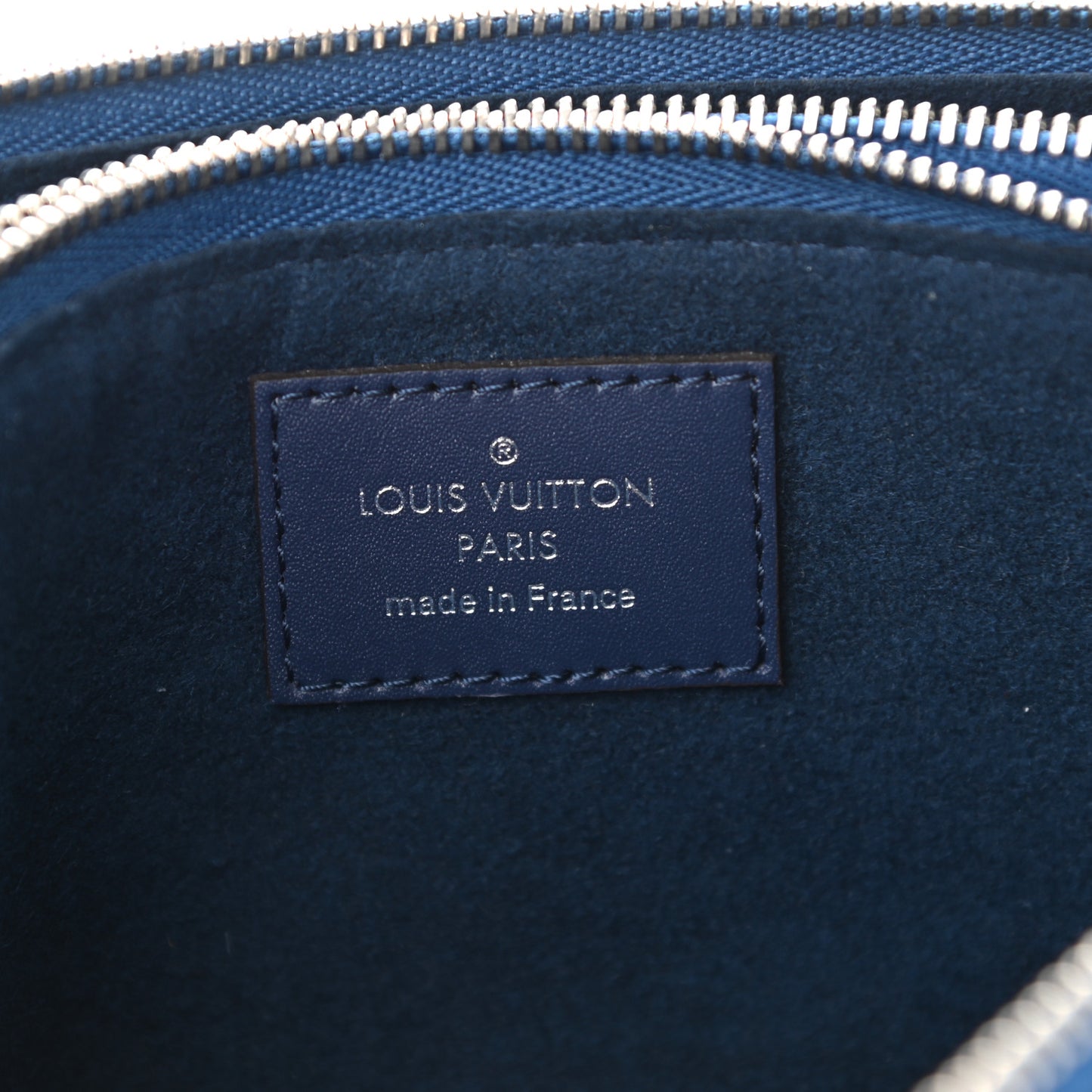 Monogram Giant Escale Double Zip Pochette Blue